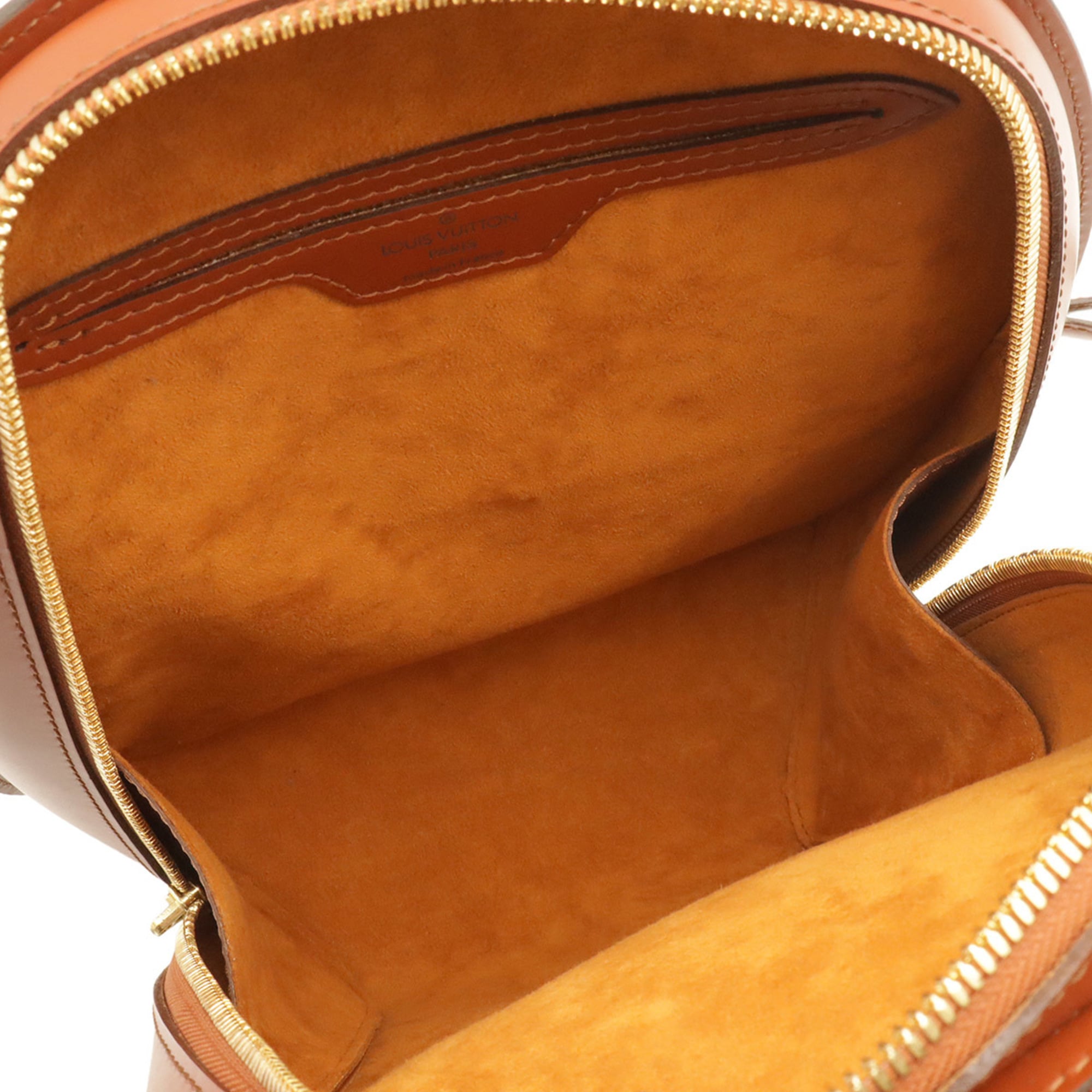 Louis Vuitton Brown Galle Leather Backpack Shoulder Bag (Pre-Owned)