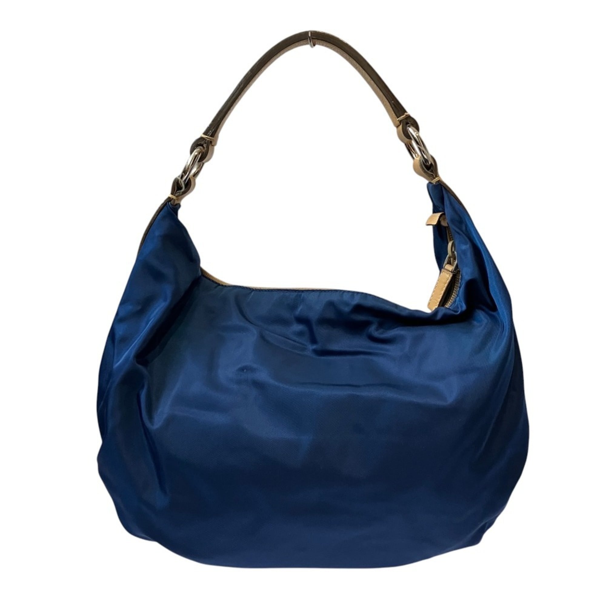 Prada Blue Nylon Handbag (Pre-Owned)