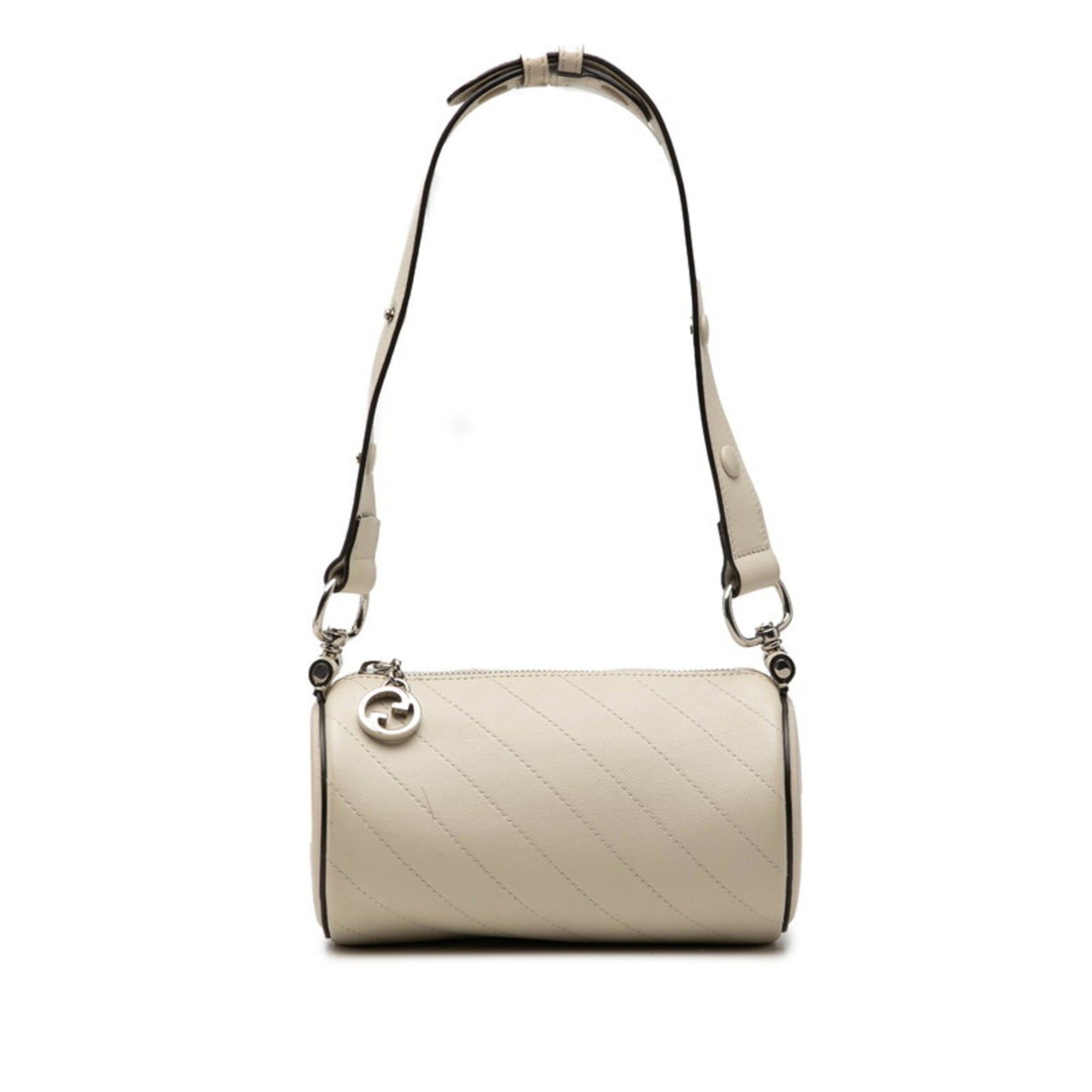 Gucci White Leather Shoulder Bag (Pre-Owned)