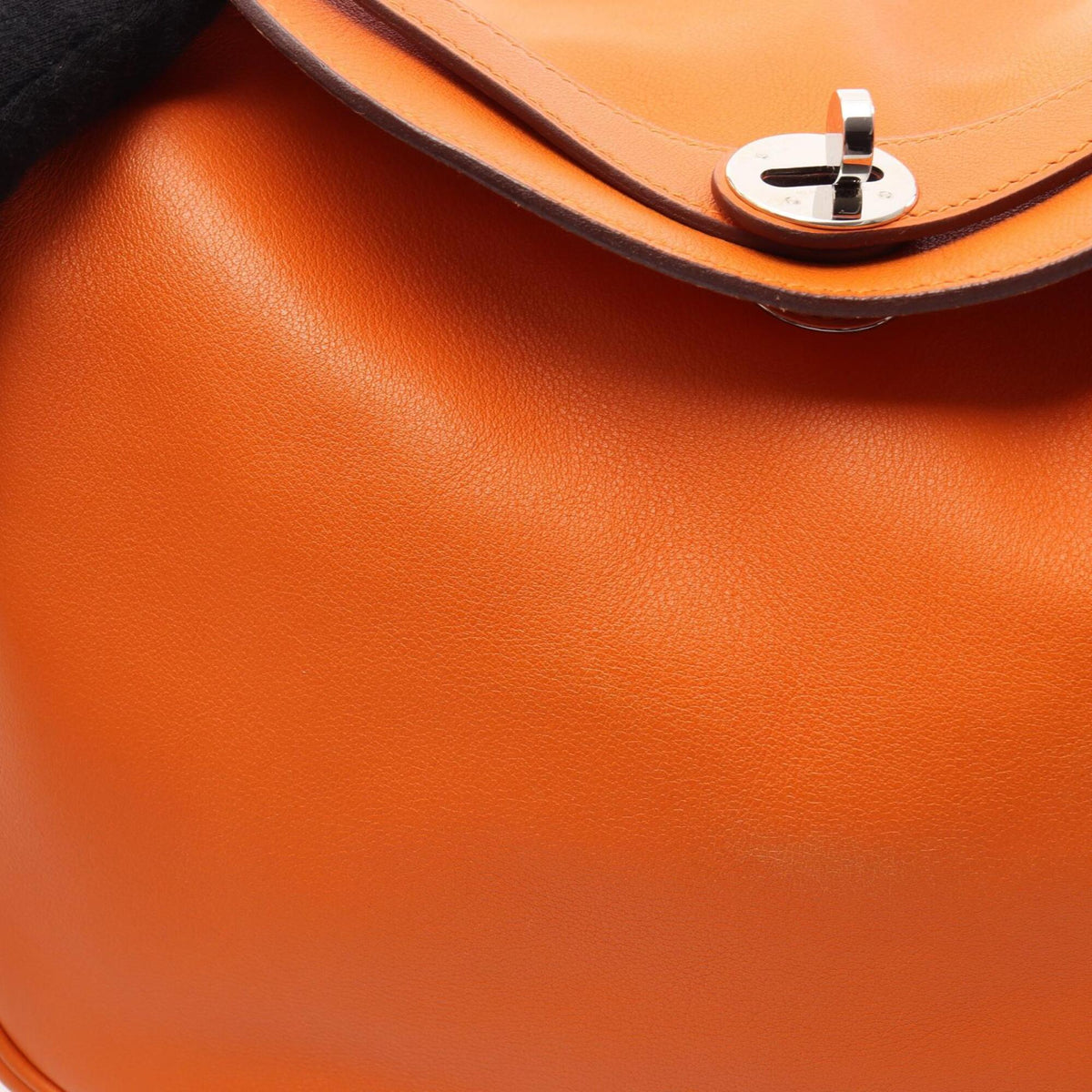 Hermes Orange Swift Leather Handbag Shoulder Bag (Pre-Owned)