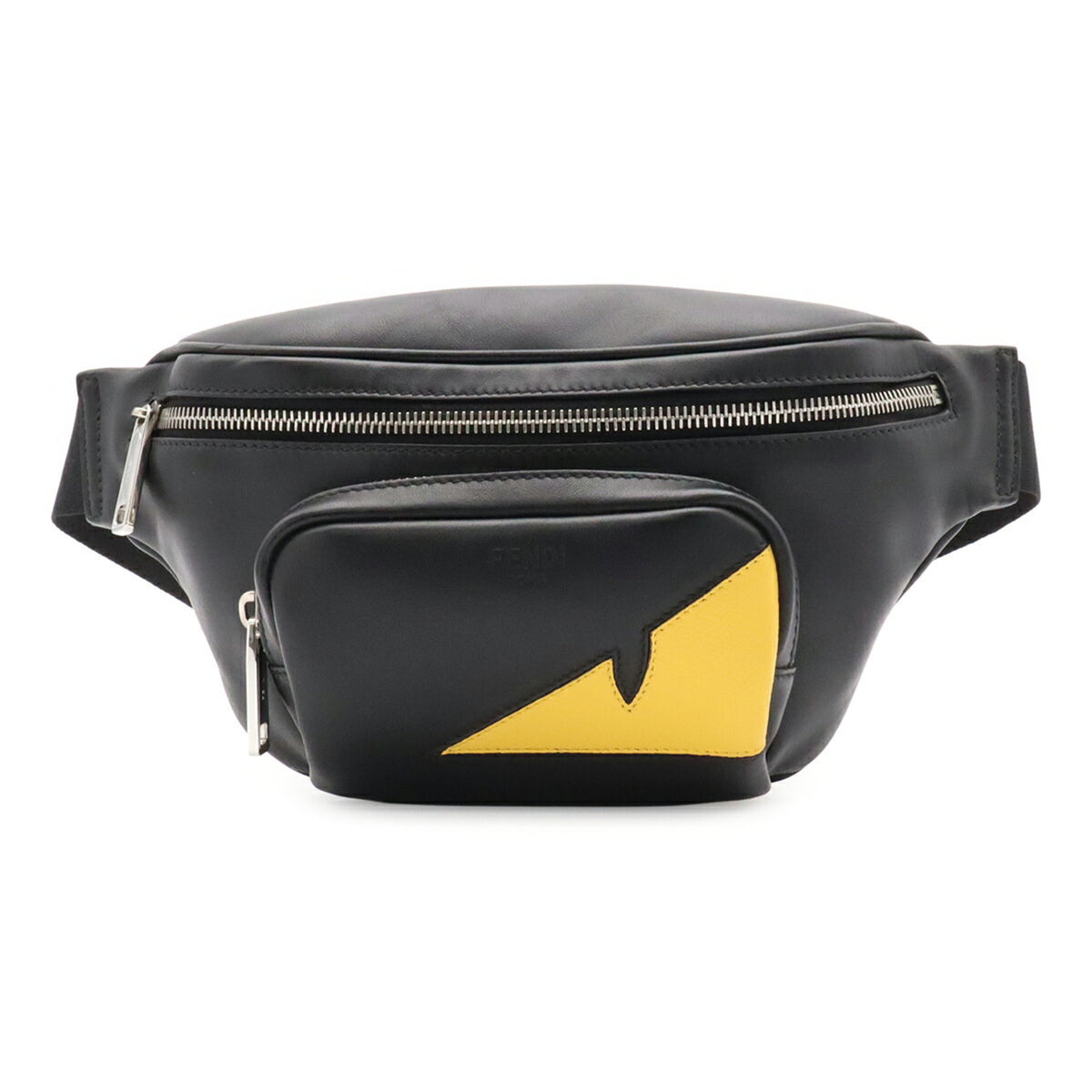 Fendi Black Yellow Leather Sling Bag (Pre-Owned)