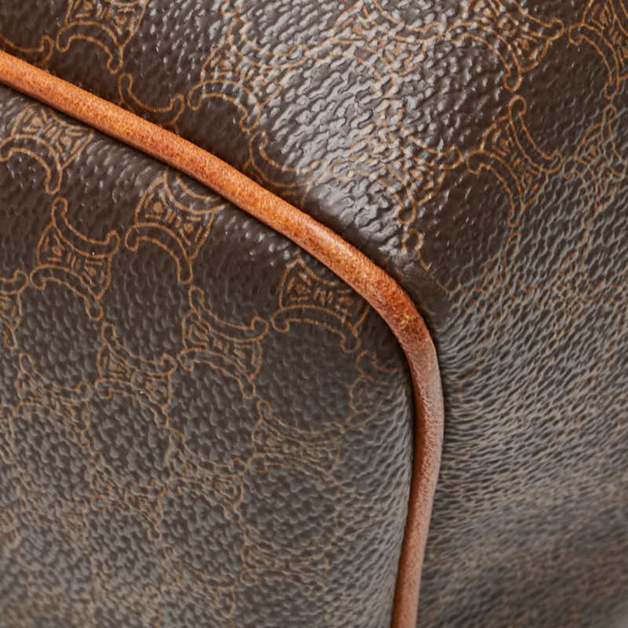 Celine Brown Pvc Leather Handbag (Pre-Owned)
