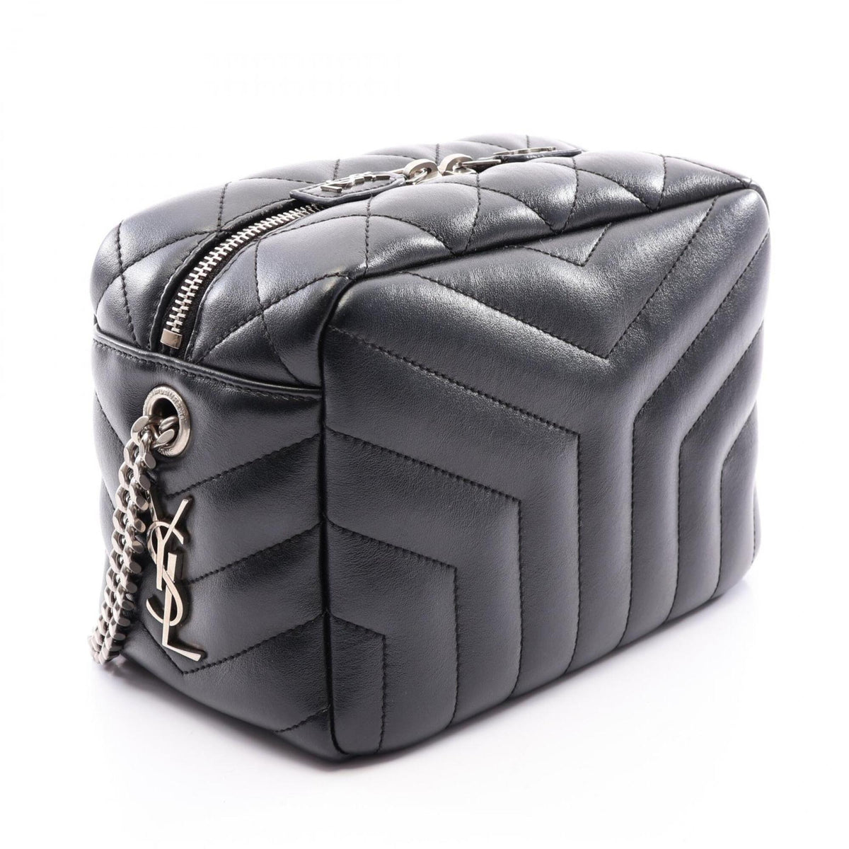 Saint Laurent Black Leather Handbag Shoulder Bag (Pre-Owned)