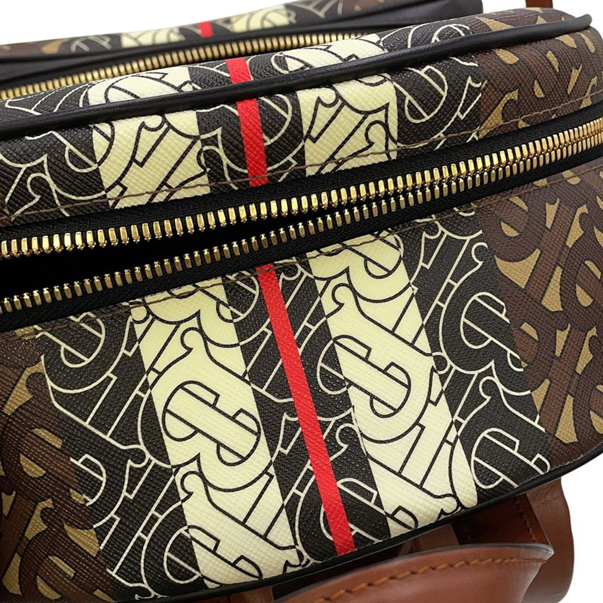 Burberry Brown Multi-Color Pvc Leather Backpack (Pre-Owned)