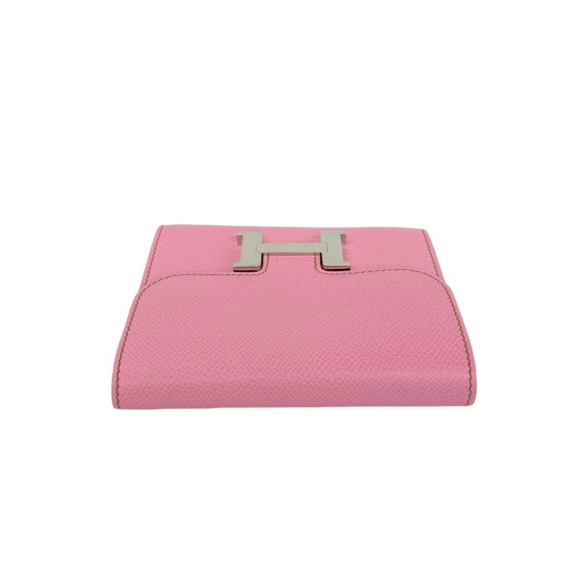 Hermes Pink Epsom Leather Wallet (Bi-Fold) (Pre-Owned)