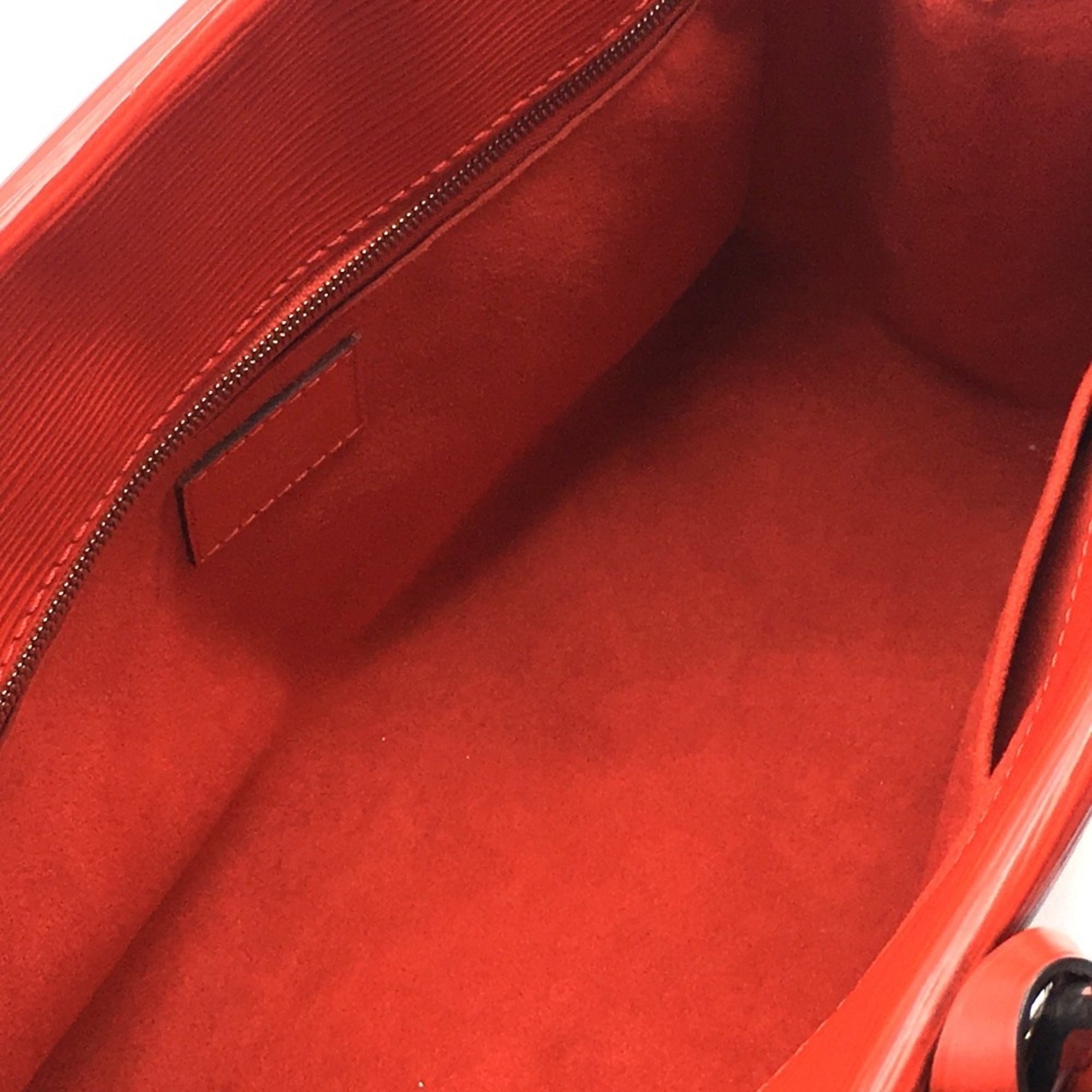 Louis Vuitton Castilian Red Red Color Epi Leather Handbag Shoulder Bag (Pre-Owned)
