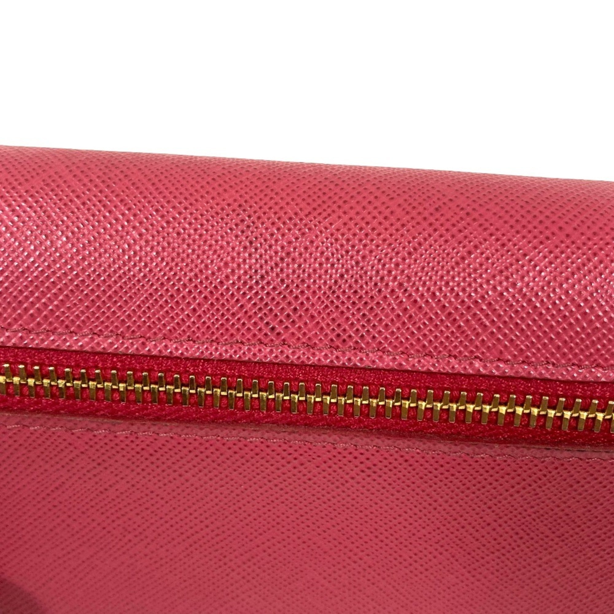 Prada Pink Saffiano Wallet (Bi-Fold) (Pre-Owned)