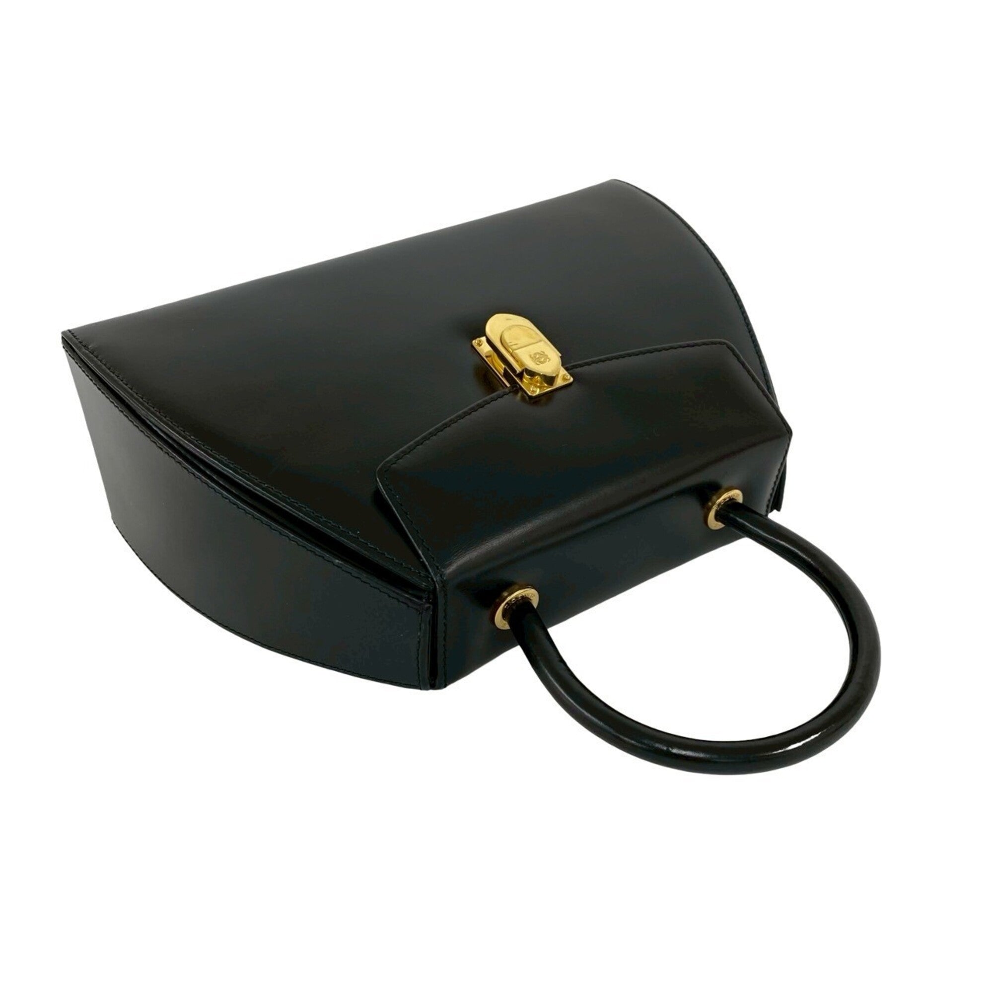 Loewe Black Leather Handbag Tote Bag (Pre-Owned)