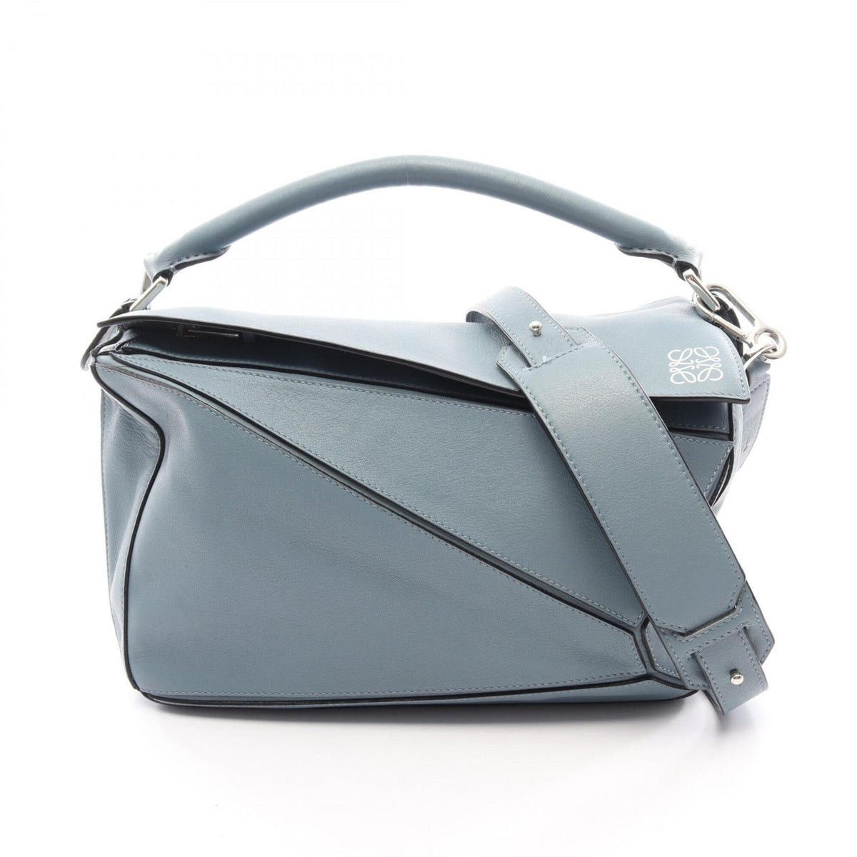 Loewe Blue Leather Handbag (Pre-Owned)