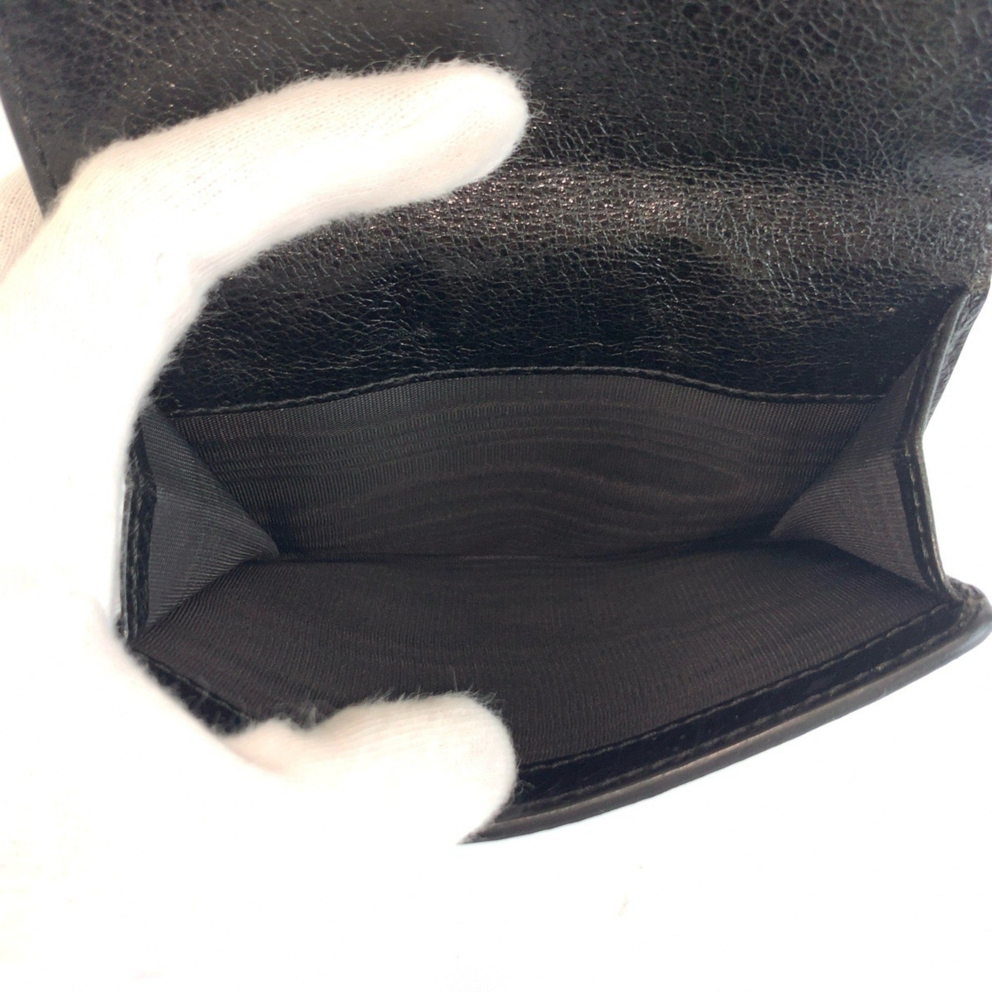 Celine Black Leather Wallet (Bi-Fold) (Pre-Owned)