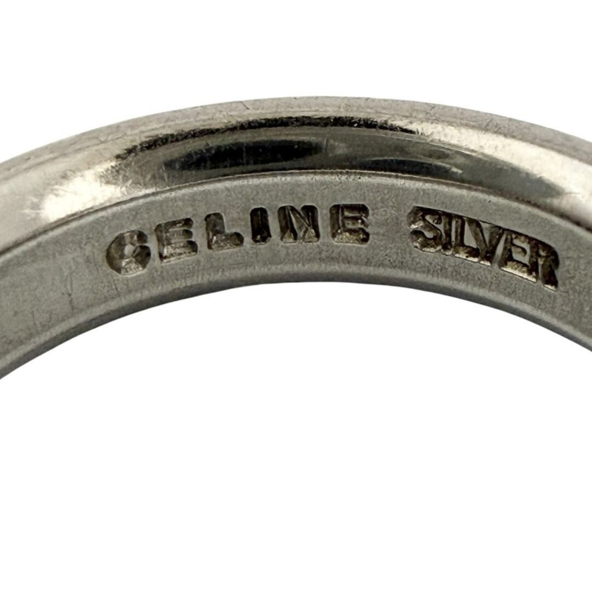 Celine Silver Silver 925 Band Ring (Pre-Owned)