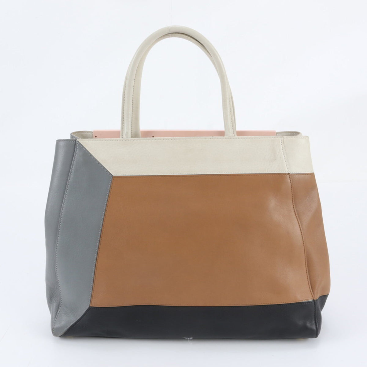 Fendi Multi-Color Leather Handbag Shoulder Bag Tote Bag (Pre-Owned)