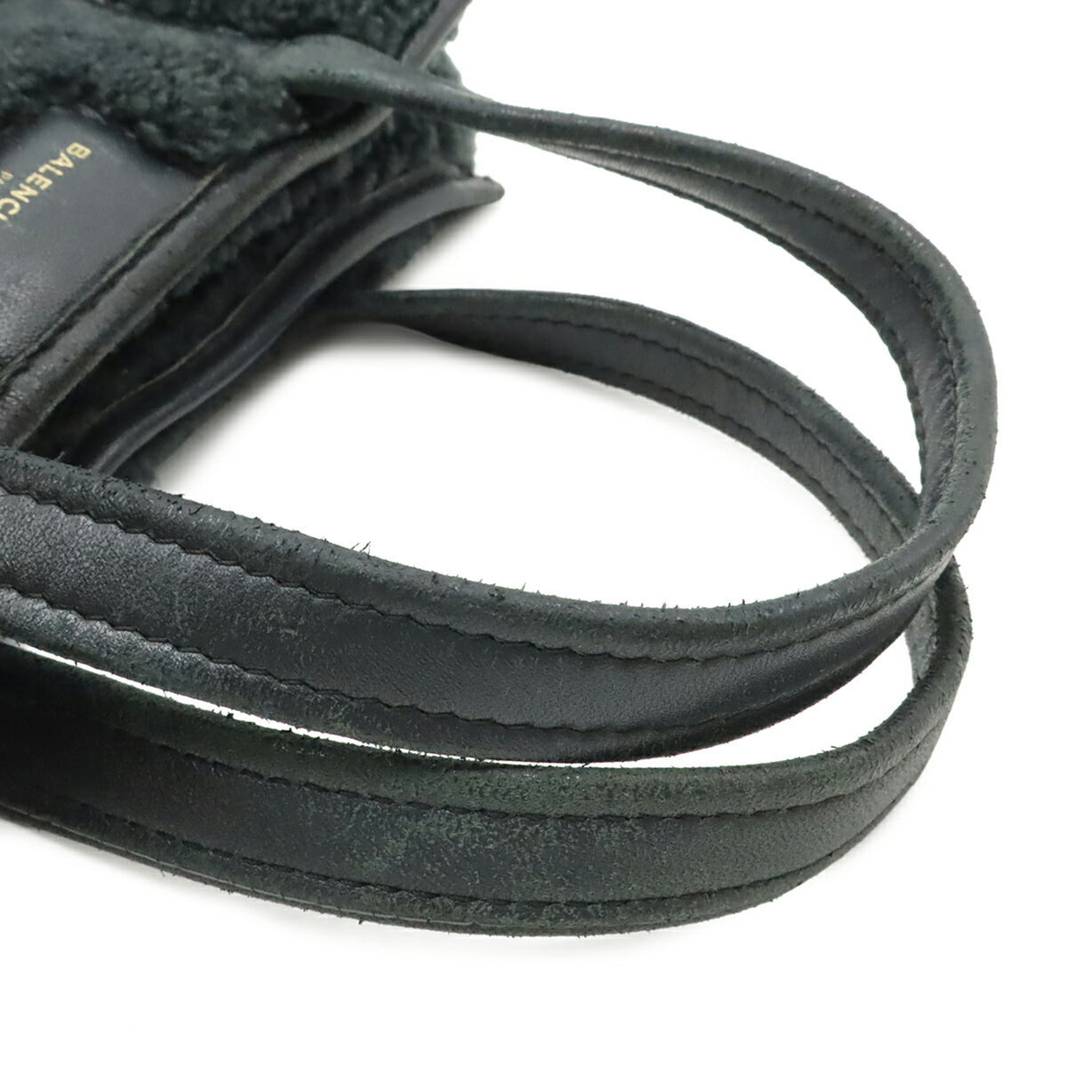 Balenciaga Black Leather Handbag Shoulder Bag (Pre-Owned)