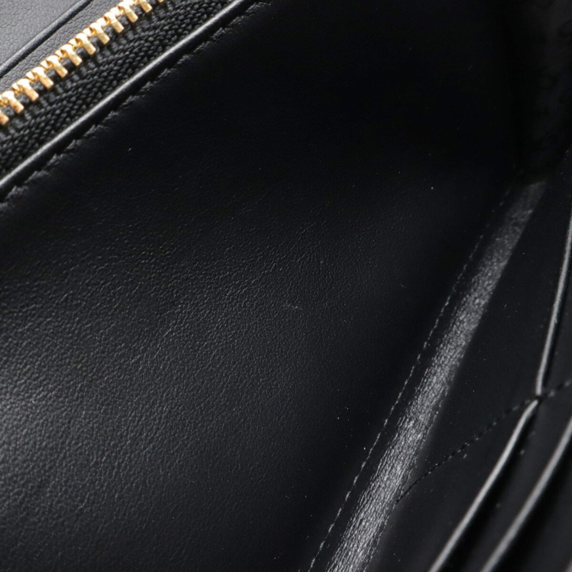 Anya Hindmarch Black Leather Long Wallet (Bi-Fold) (Pre-Owned)