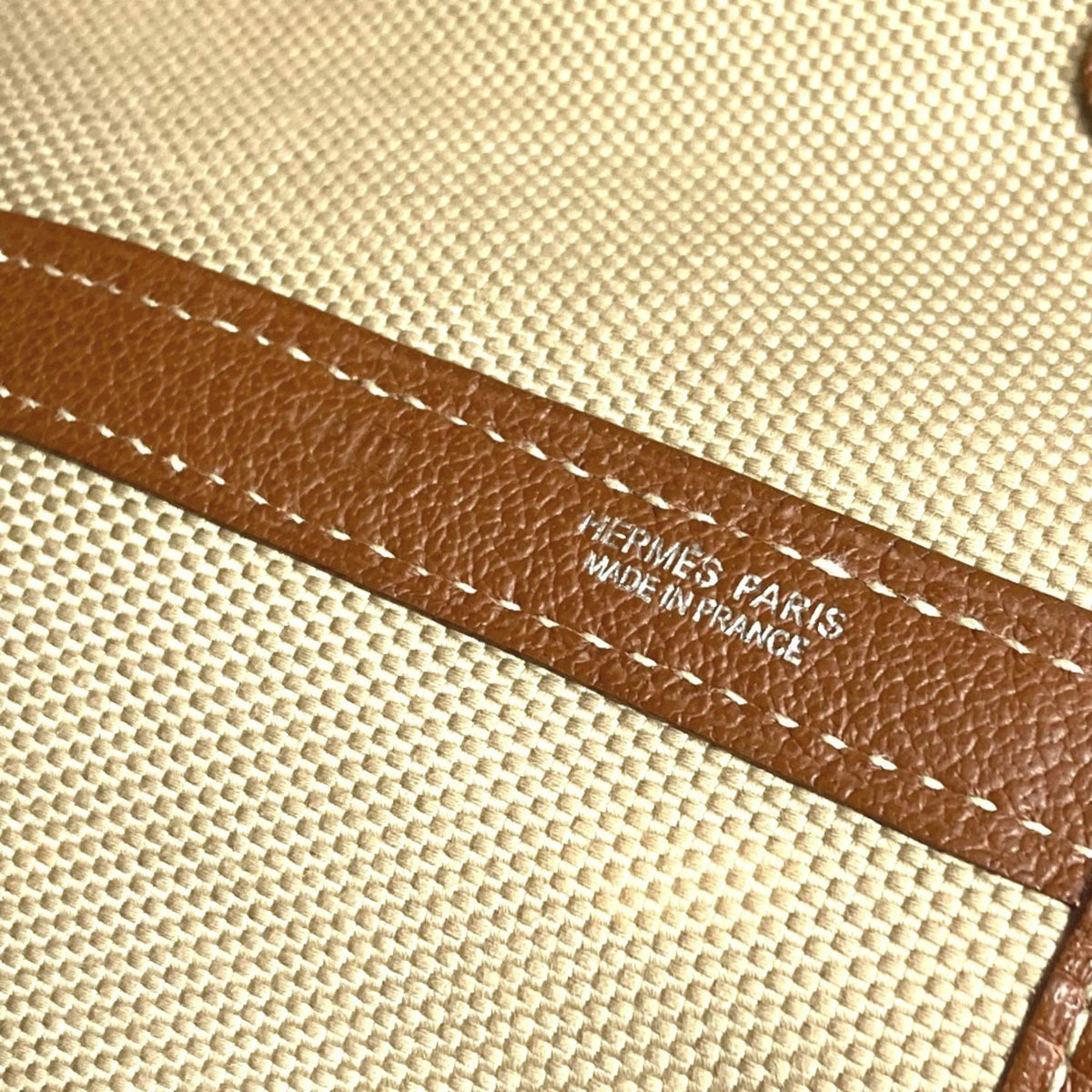 Hermes Beige Toile So H Boston Bag Shoulder Bag Tote Bag (Pre-Owned)