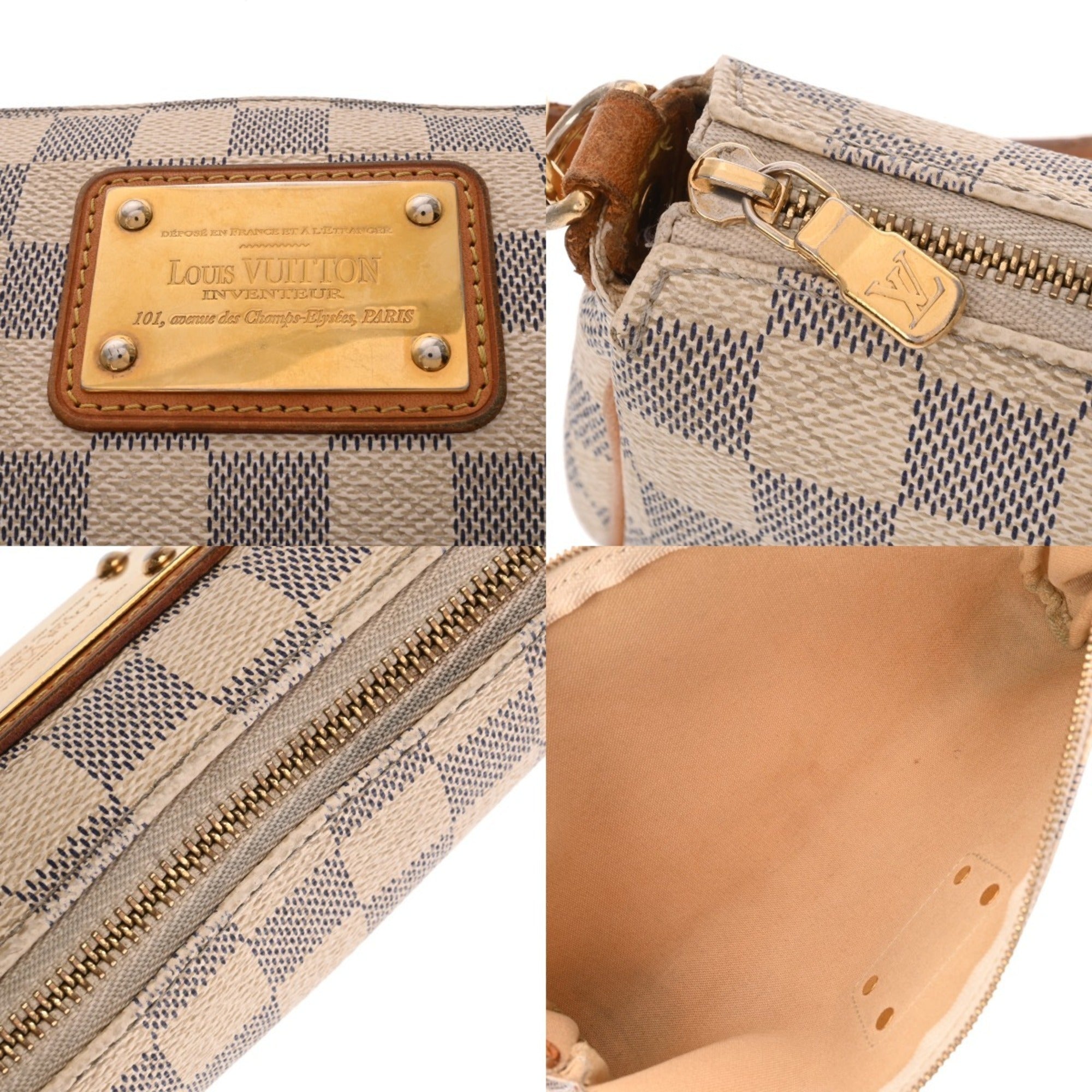 Louis Vuitton Damier Azur White Damier Azur Shoulder Bag (Pre-Owned)