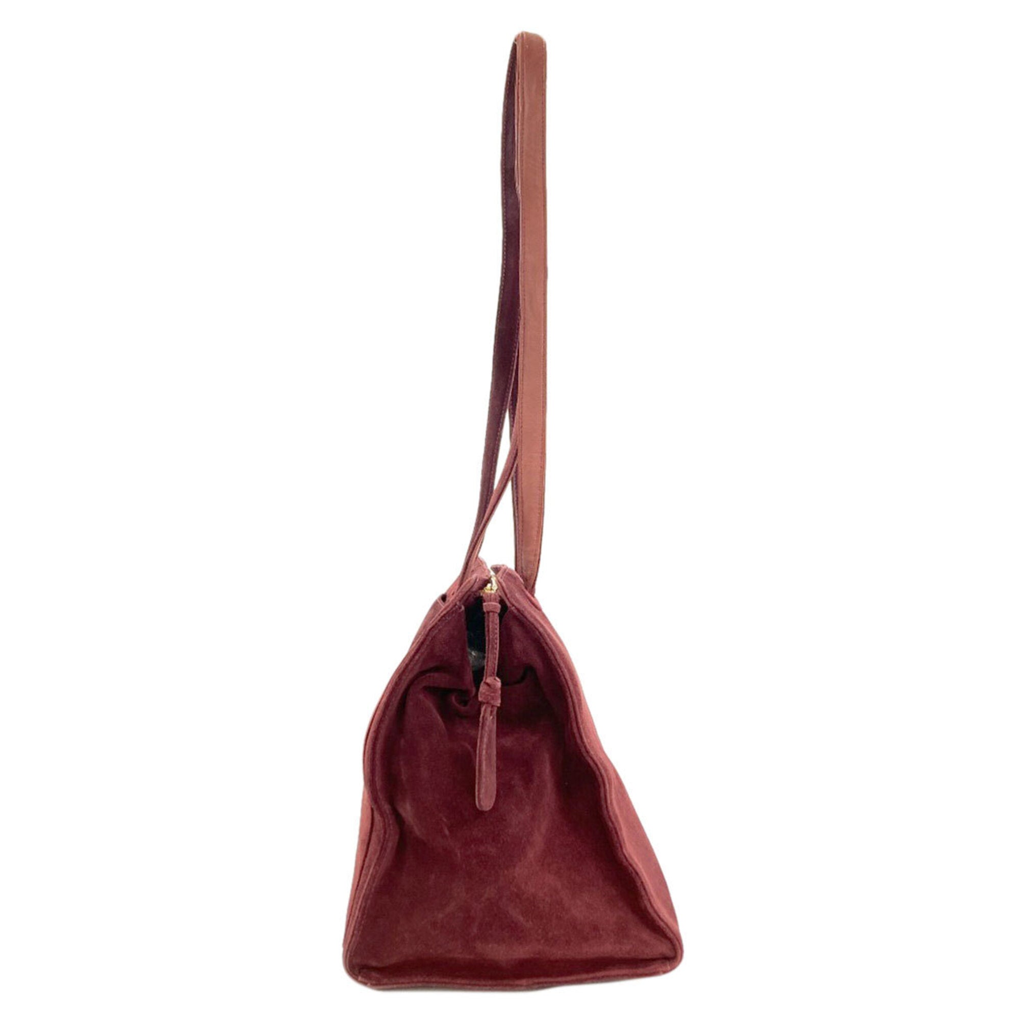 Chanel Bordeaux Leather Tote Bag (Pre-Owned)