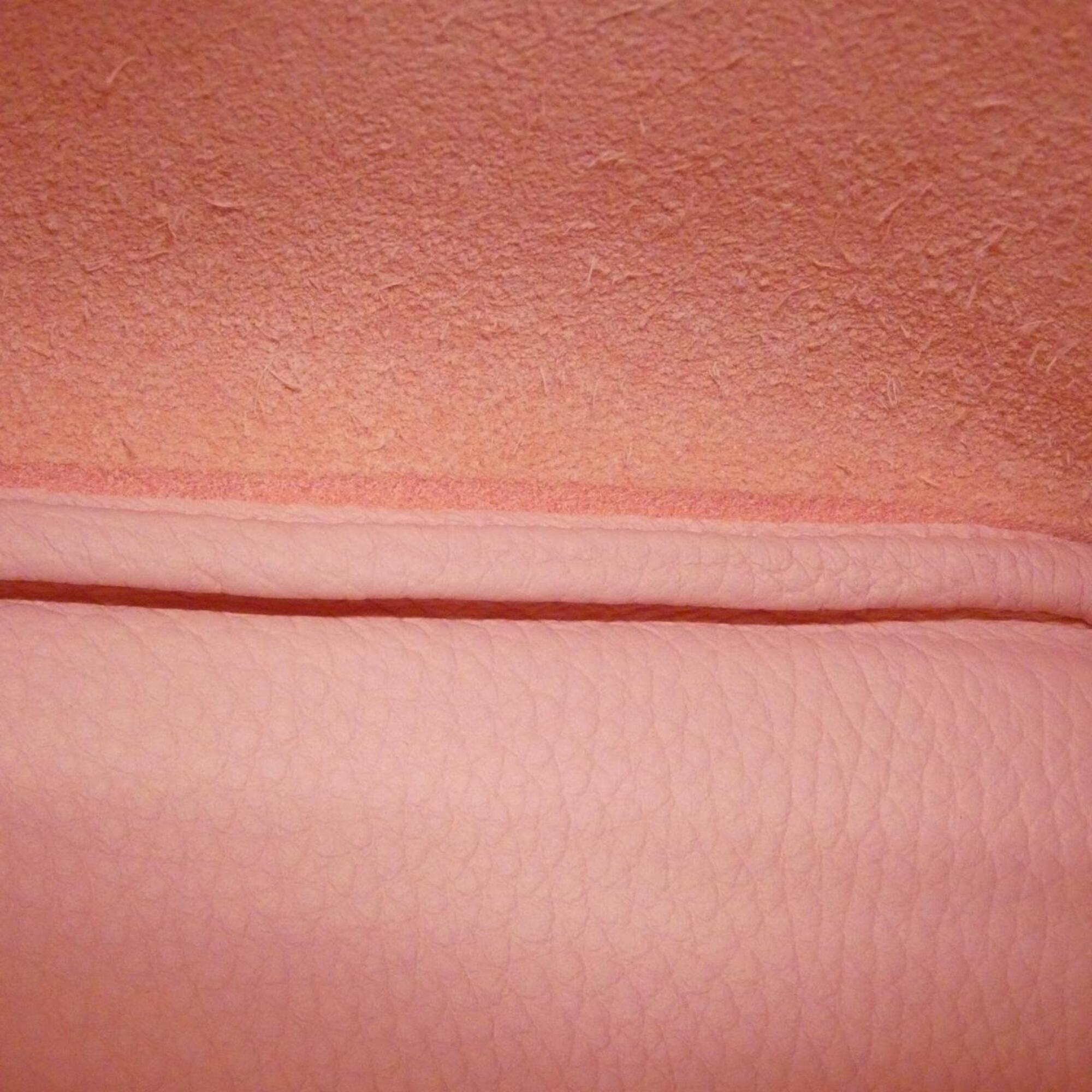 Hermes Rose Sakura Taurillon Clemence Leather Handbag (Pre-Owned)