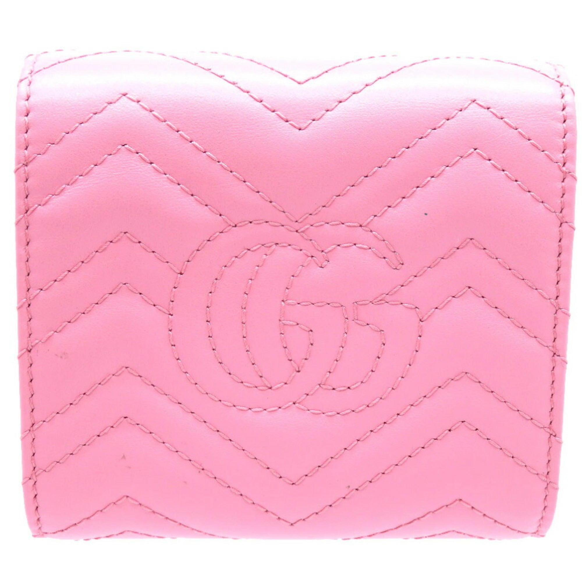 Gucci Pink Leather Wallet (Bi-Fold) (Pre-Owned)