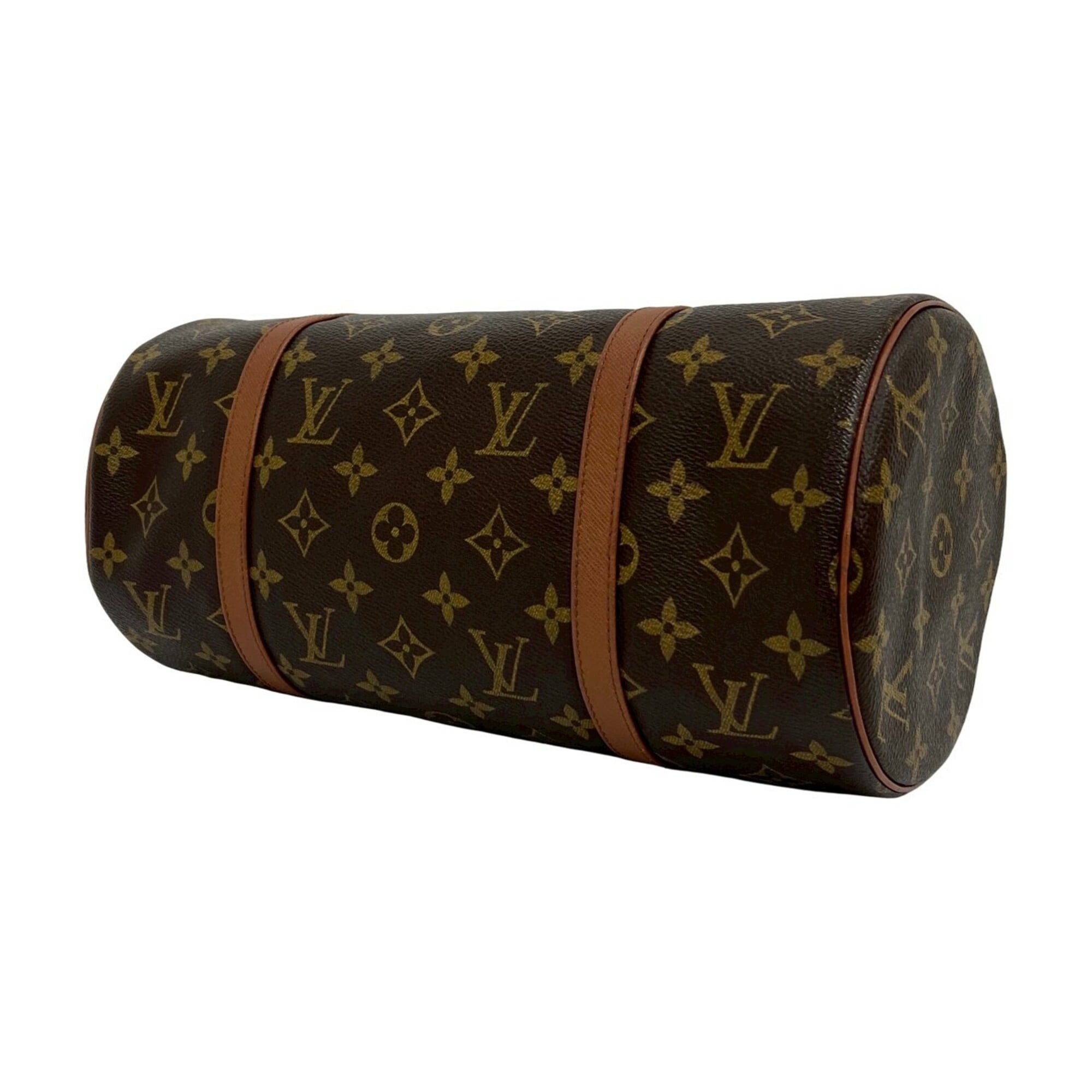 Louis Vuitton Brown Pvc Leather Boston Bag Handbag (Pre-Owned)