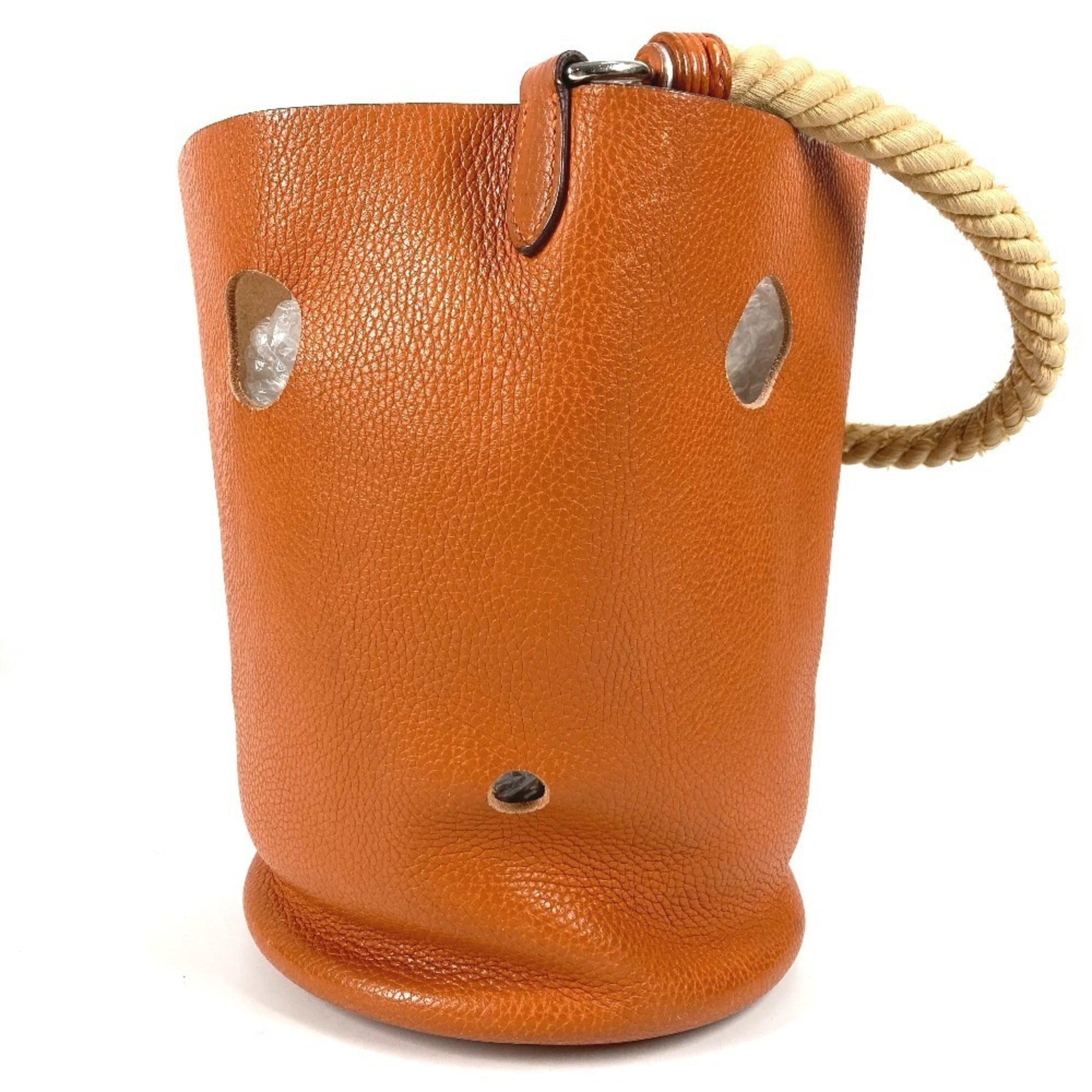 Hermes Orange Taurillon Clemence Leather Handbag Shoulder Bag (Pre-Owned)