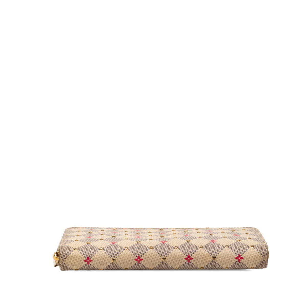 Louis Vuitton Damier Azur Pink White Pvc Long Wallet (Bi-Fold) (Pre-Owned)