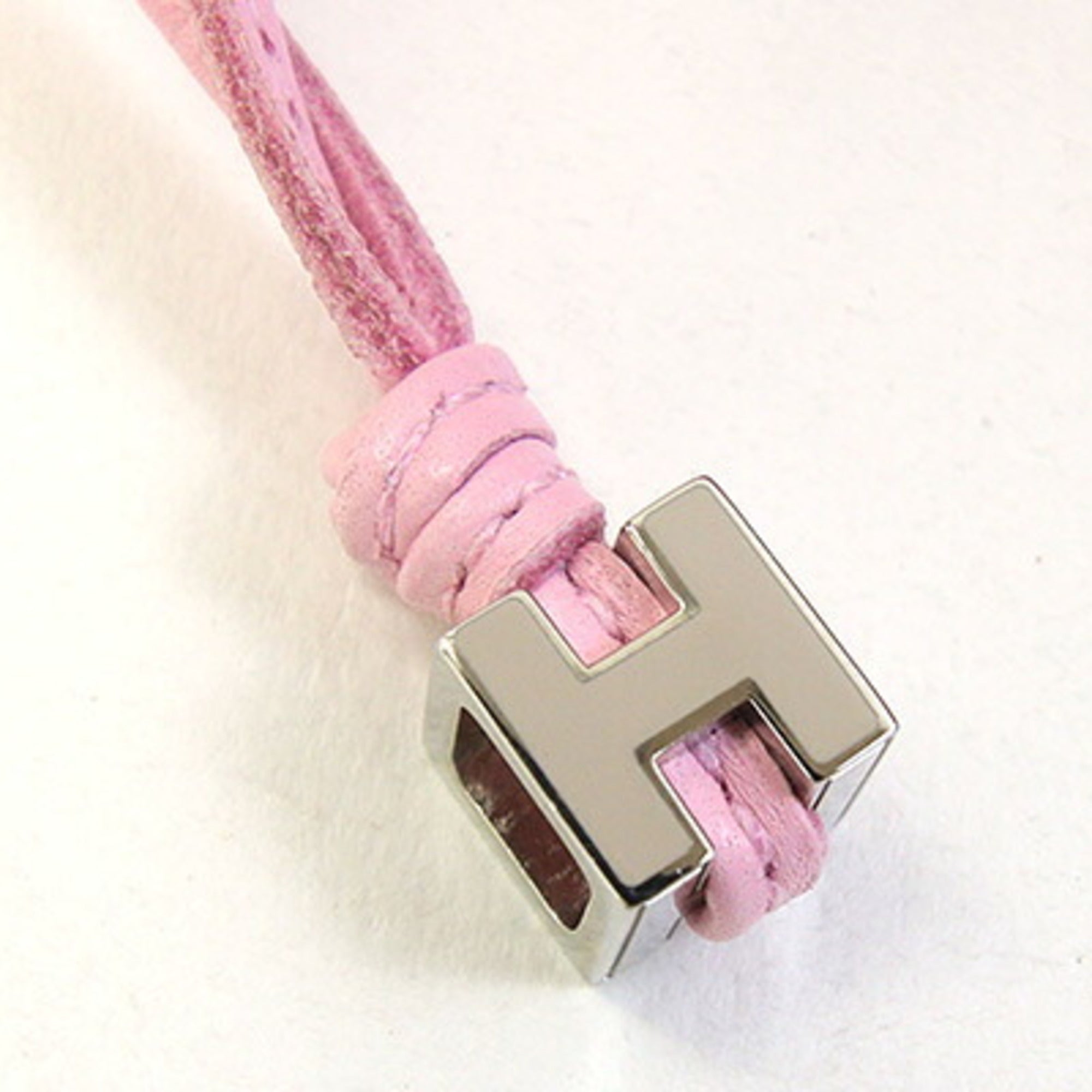 Hermes Light Pink Leather Pouch (Pre-Owned)