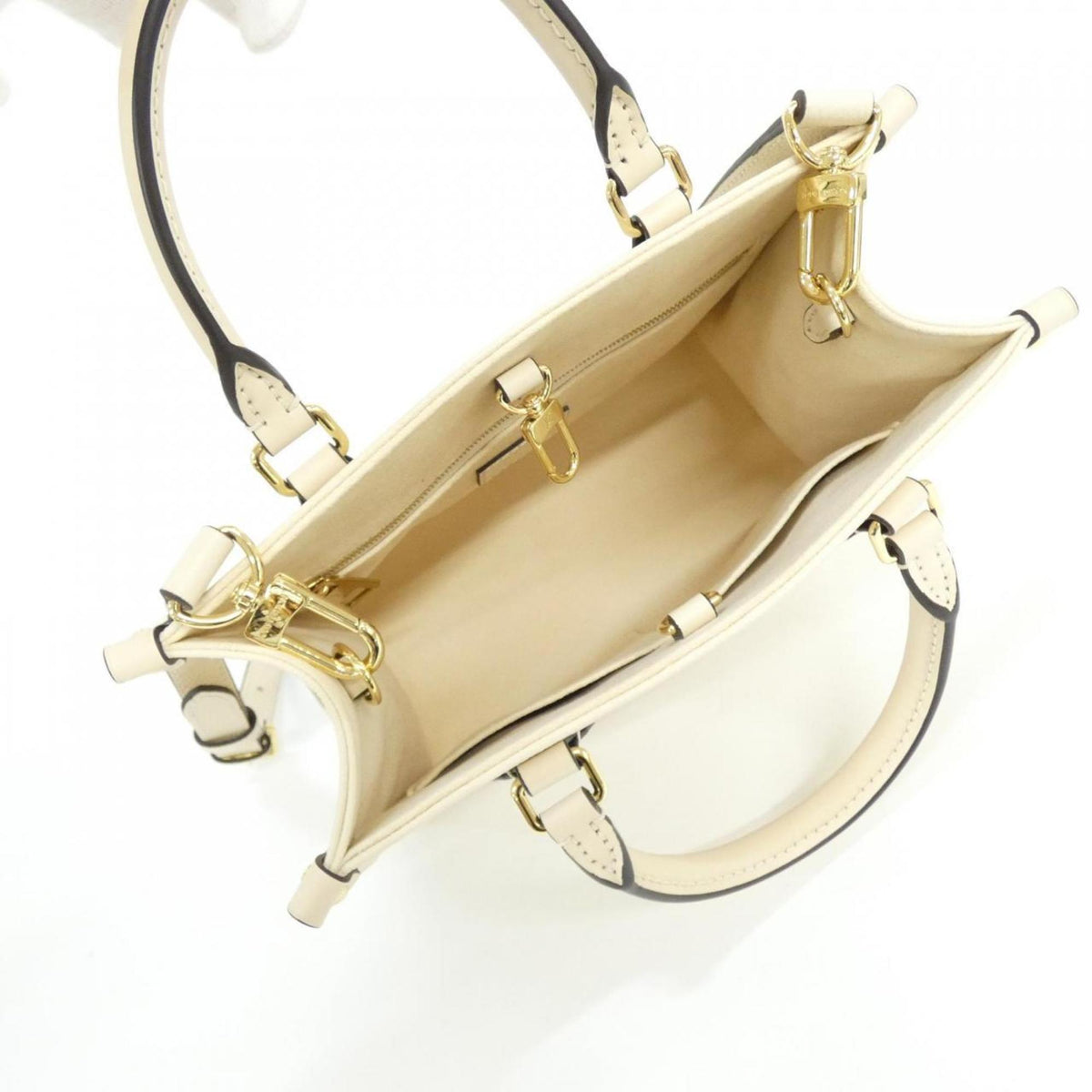 Louis Vuitton Beige Leather Handbag (Pre-Owned)
