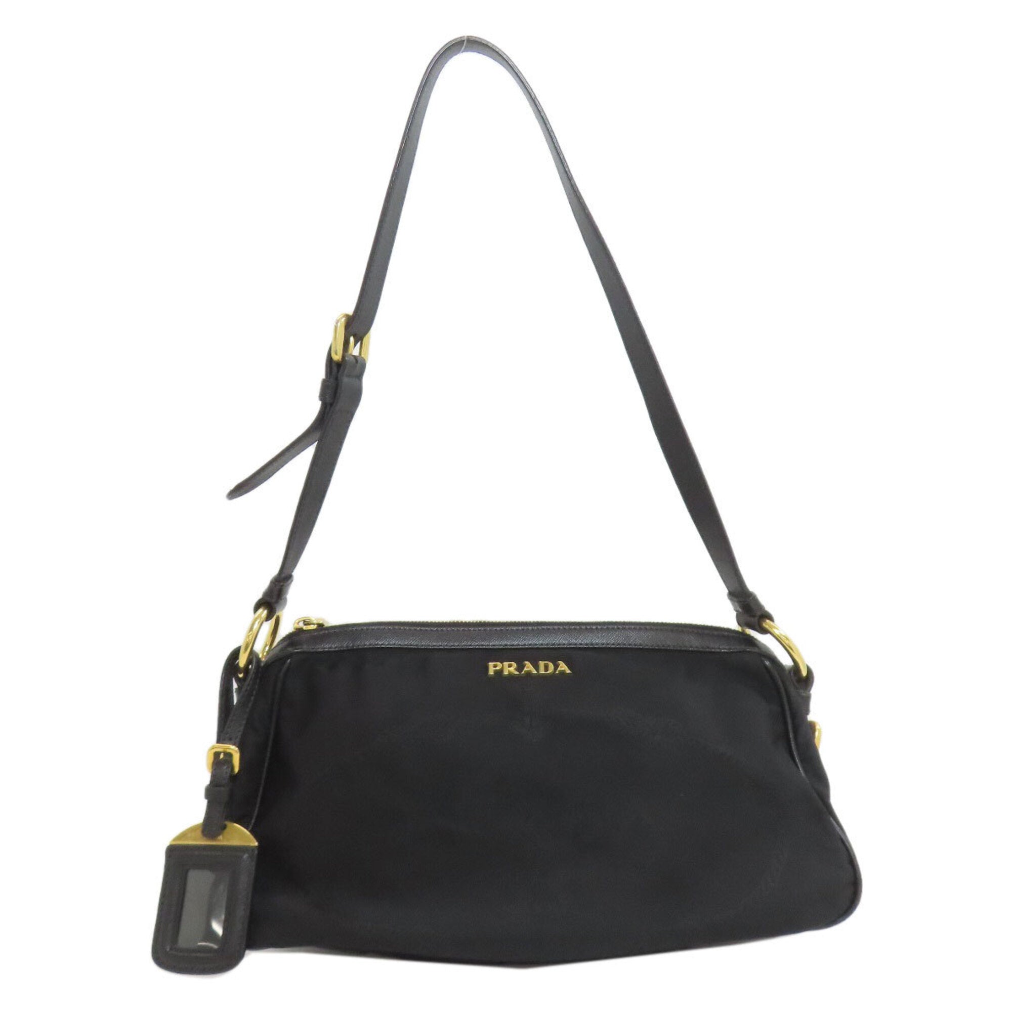 Prada Black Nylon Shoulder Bag (Pre-Owned)