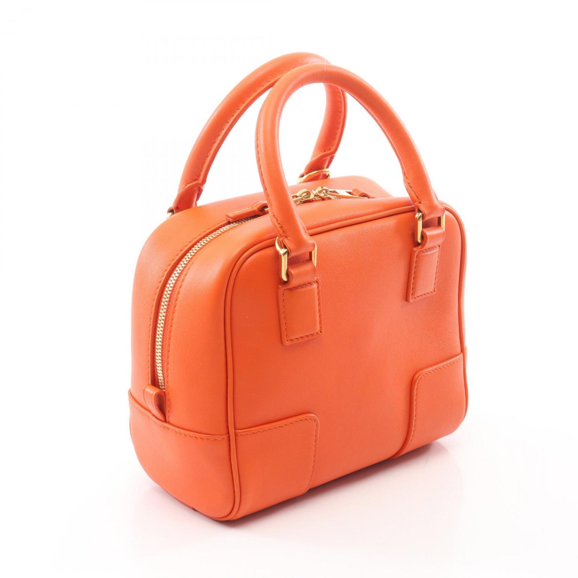 Loewe Orange Leather Handbag (Pre-Owned)