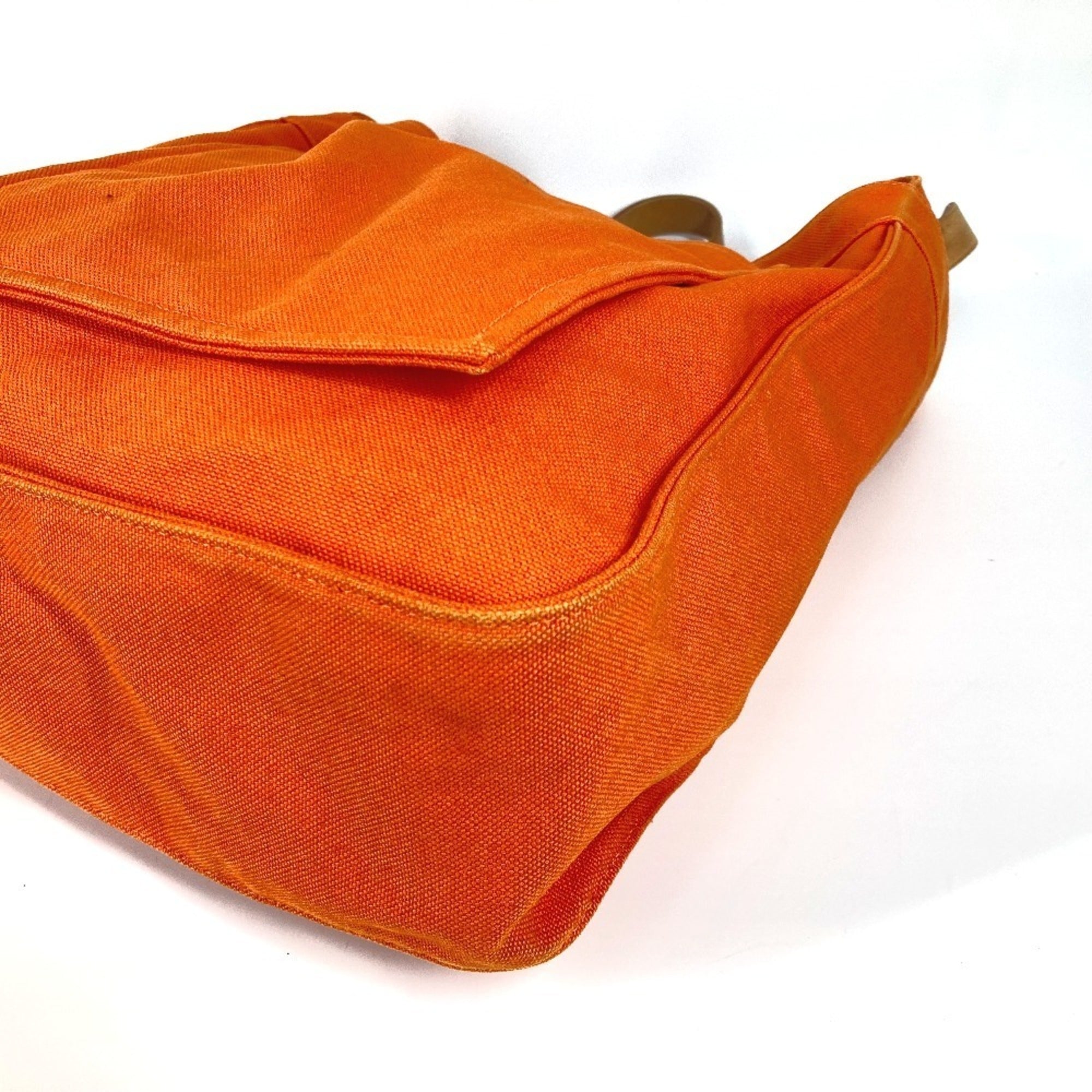 Hermes Marwari Orange Canvas Shoulder Bag (Pre-Owned)