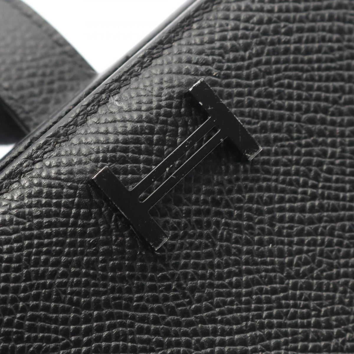 Hermes Black Epsom Leather Long Wallet (Bi-Fold) (Pre-Owned)