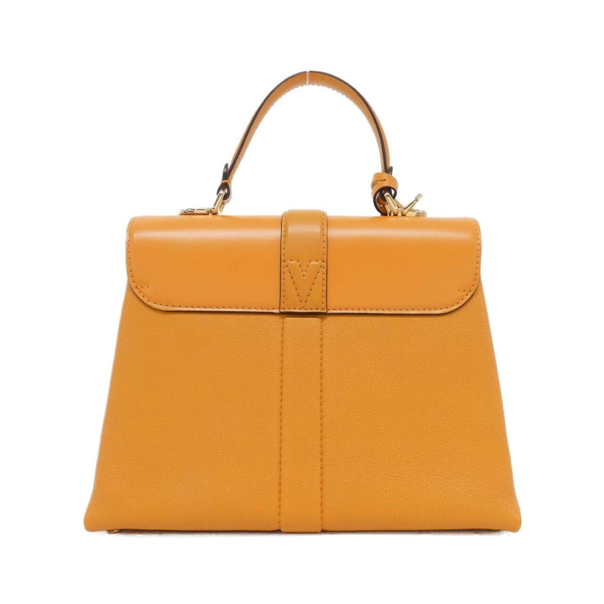Louis Vuitton Orange Leather Handbag (Pre-Owned)