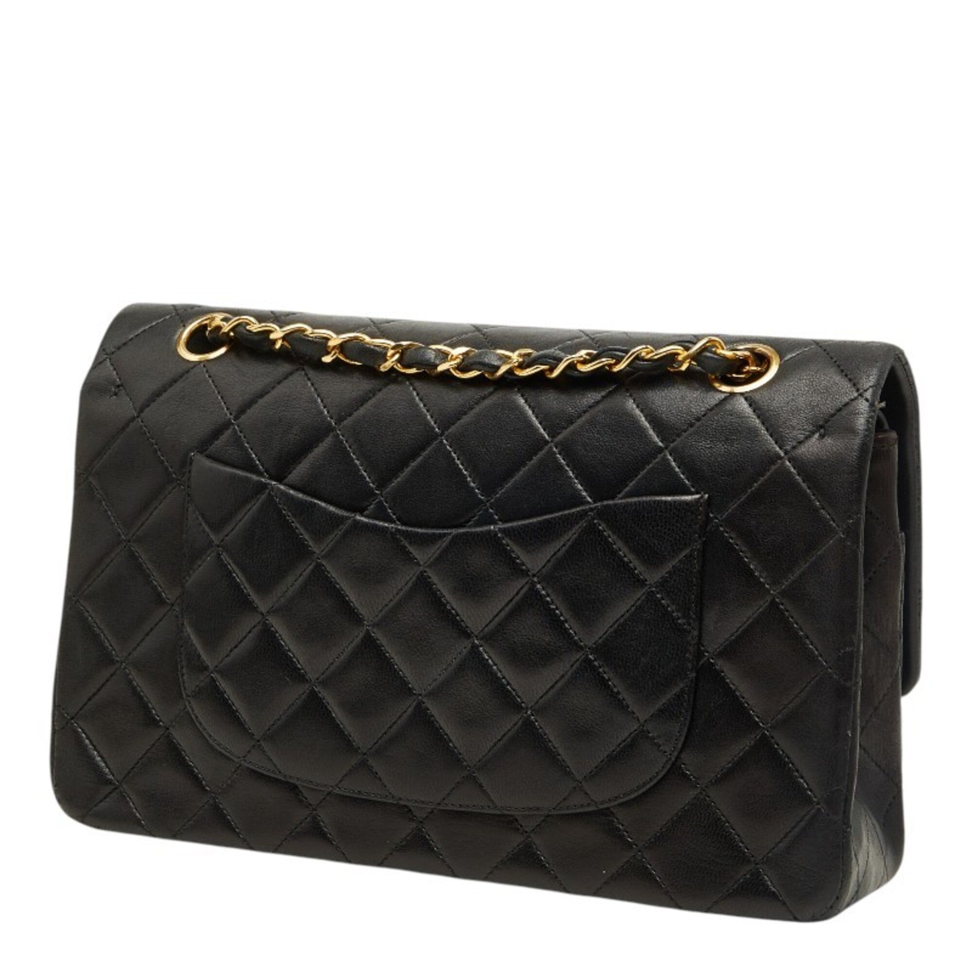 Chanel Black Leather Shoulder Bag (Pre-Owned)