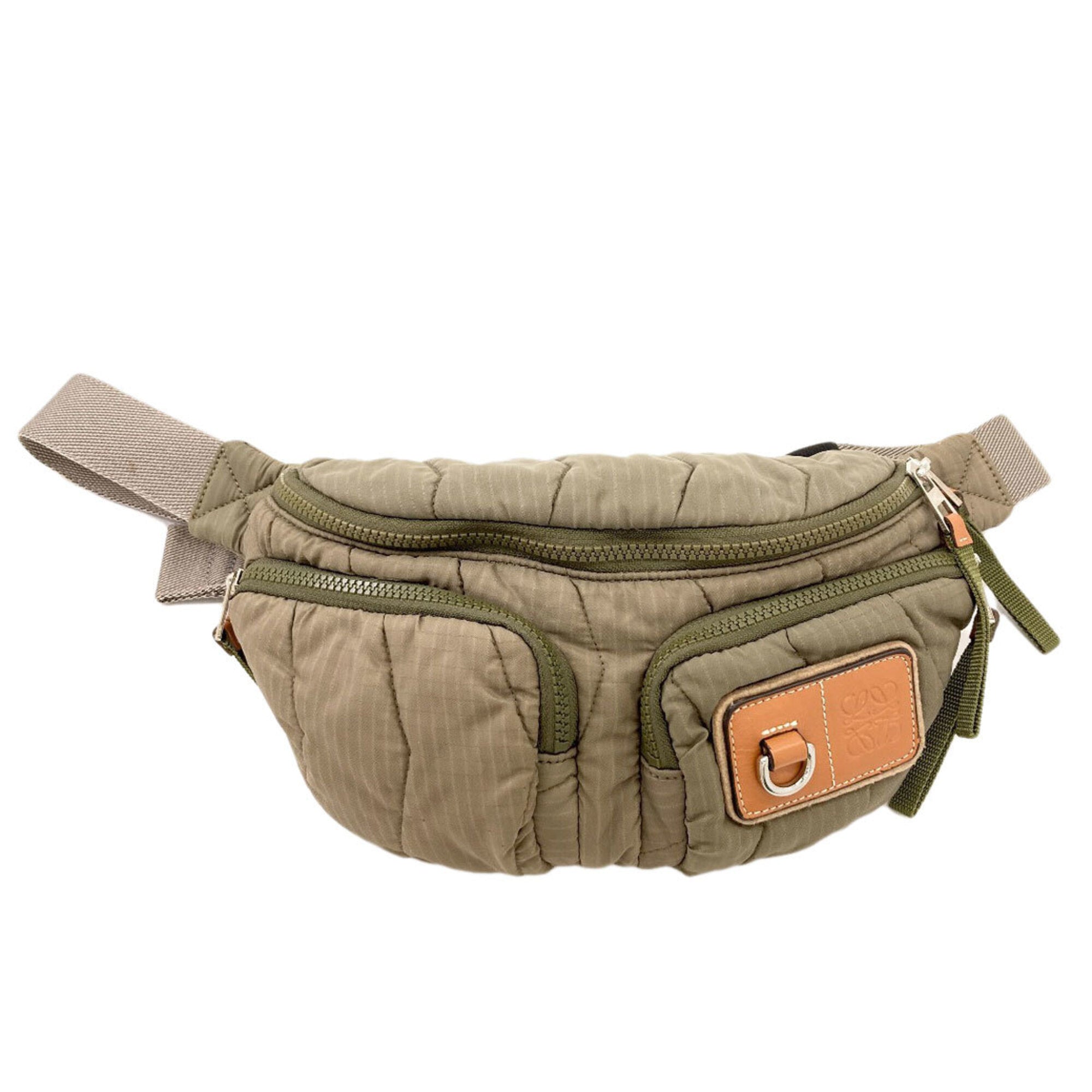 Loewe Khaki Nylon Sling Bag (Pre-Owned)