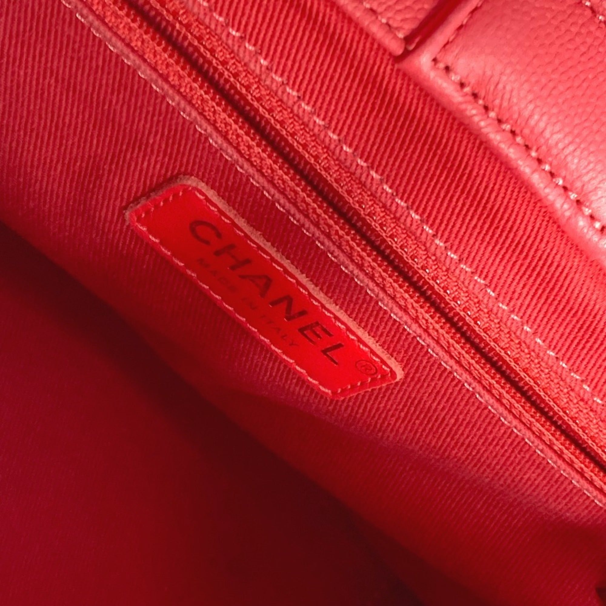 Chanel Pink Grained Calfskin Shoulder Bag Tote Bag (Pre-Owned)
