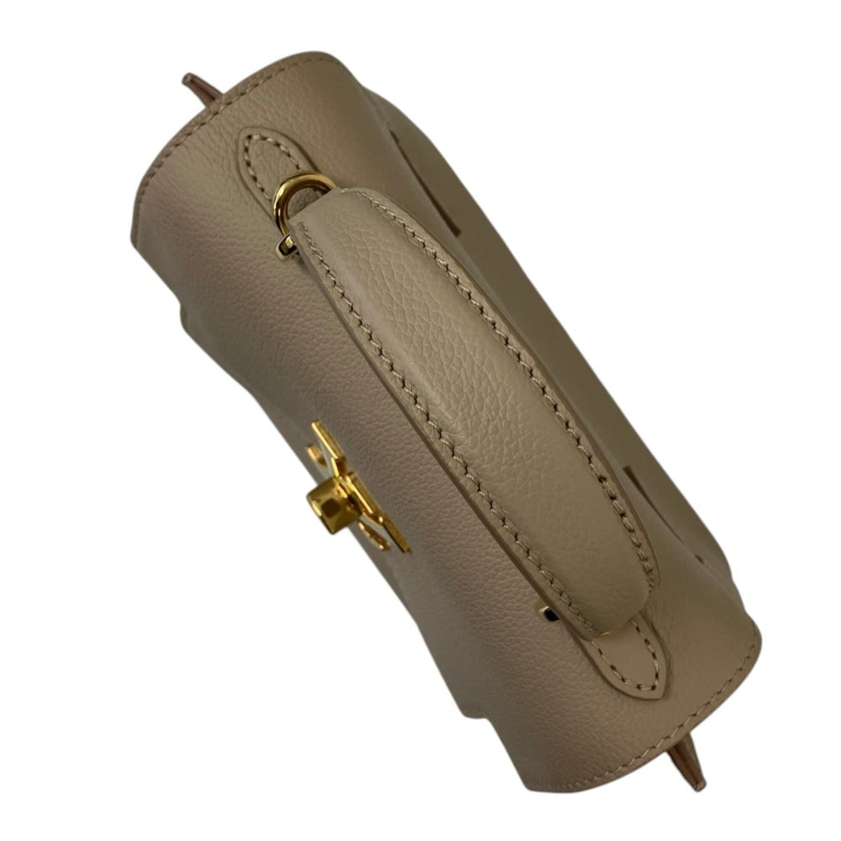Louis Vuitton Grayish Leather Shoulder Bag (Pre-Owned)