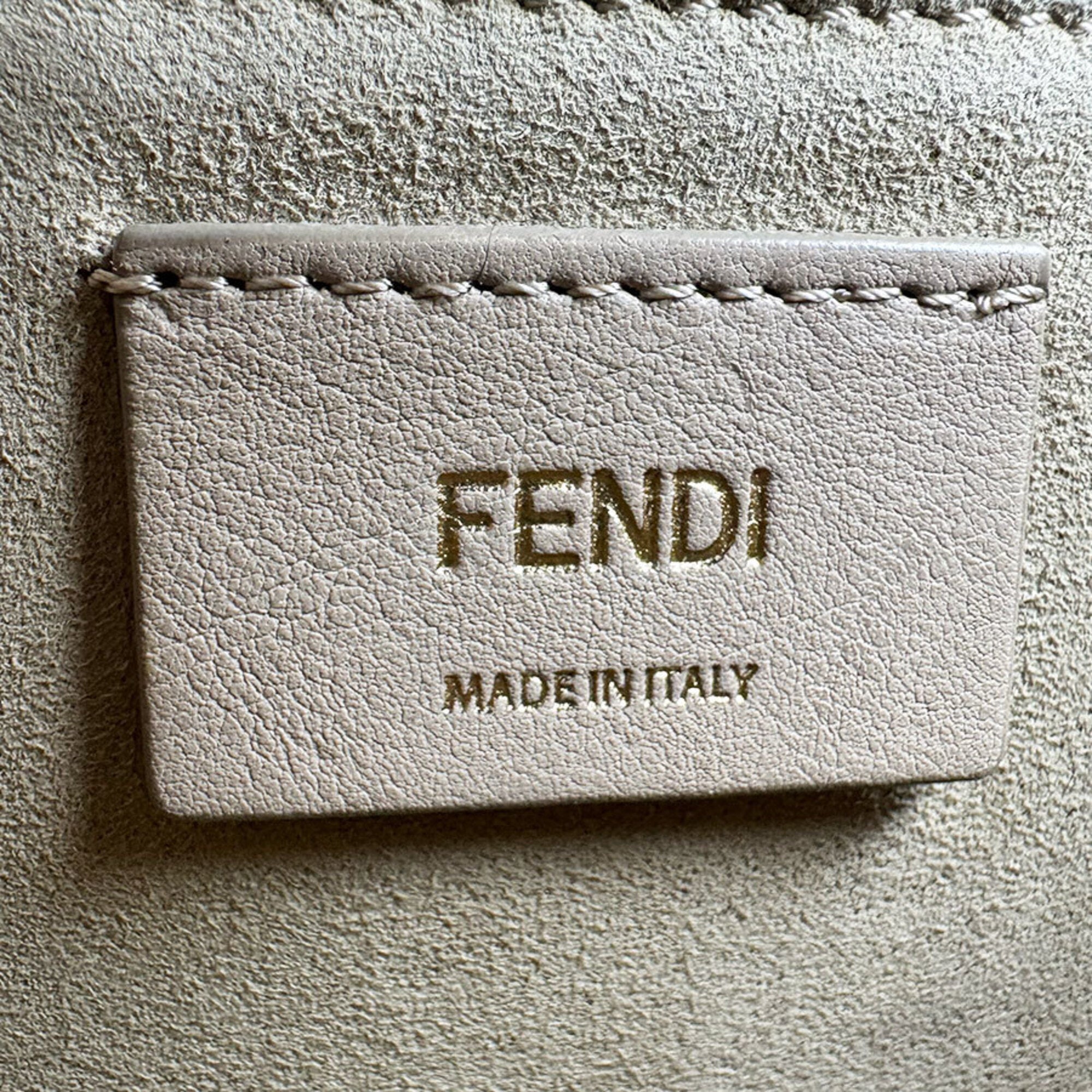 Fendi Black Leather Handbag Shoulder Bag (Pre-Owned)