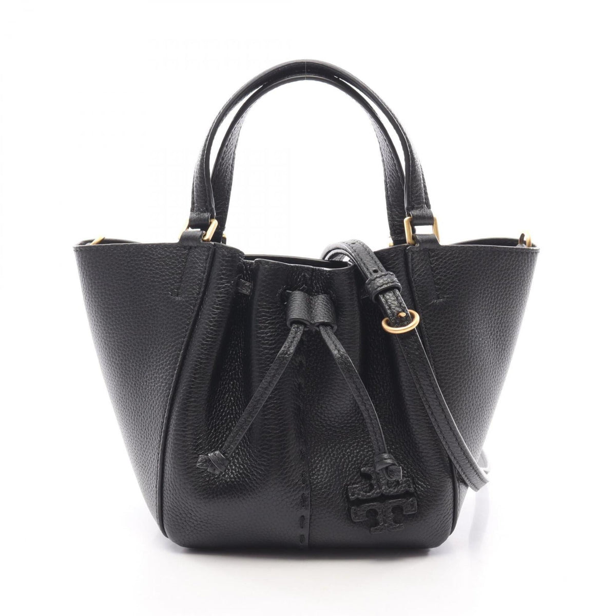 Tory Burch Black Leather Handbag (Pre-Owned)