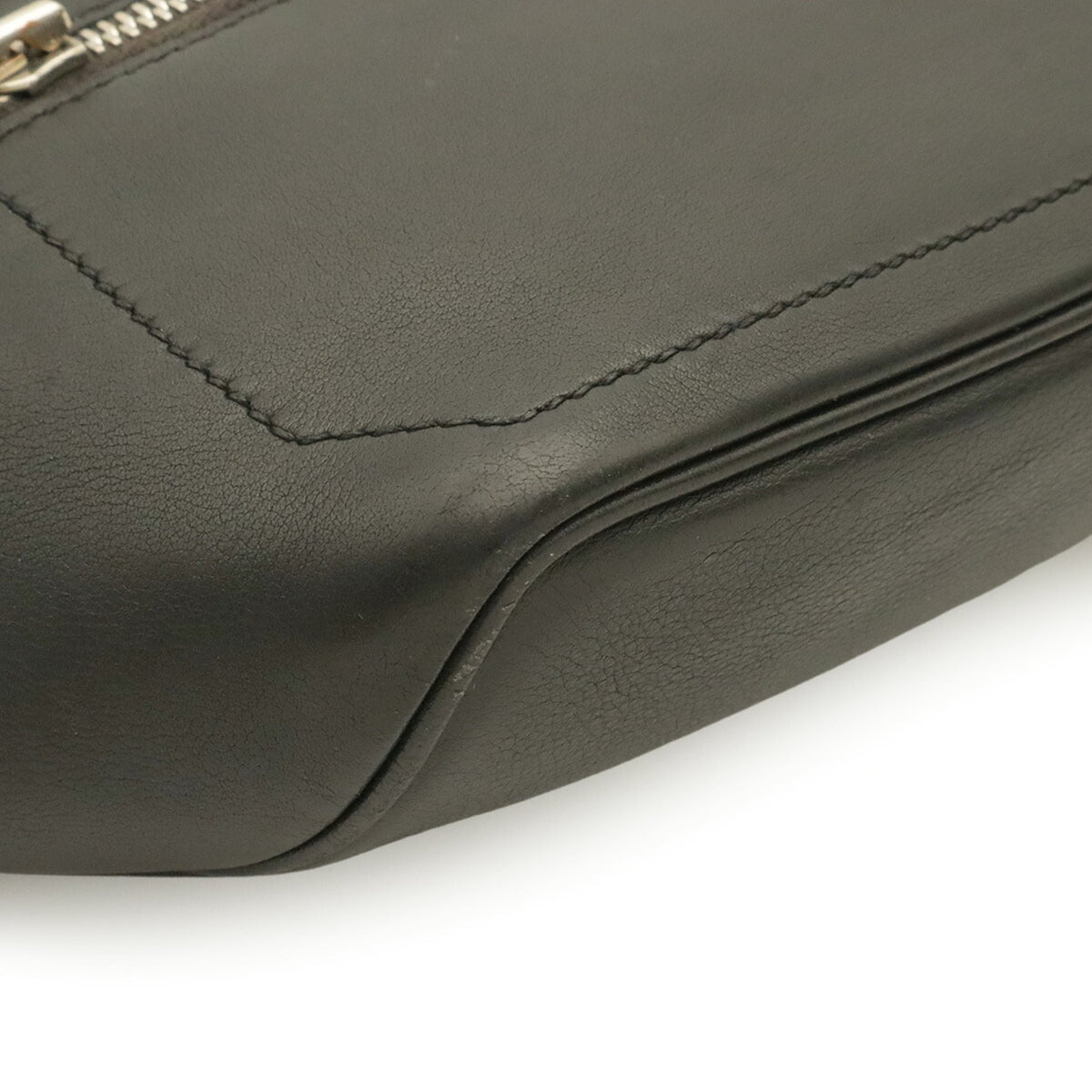 Hermes Black Swift Leather Shoulder Bag Sling Bag (Pre-Owned)