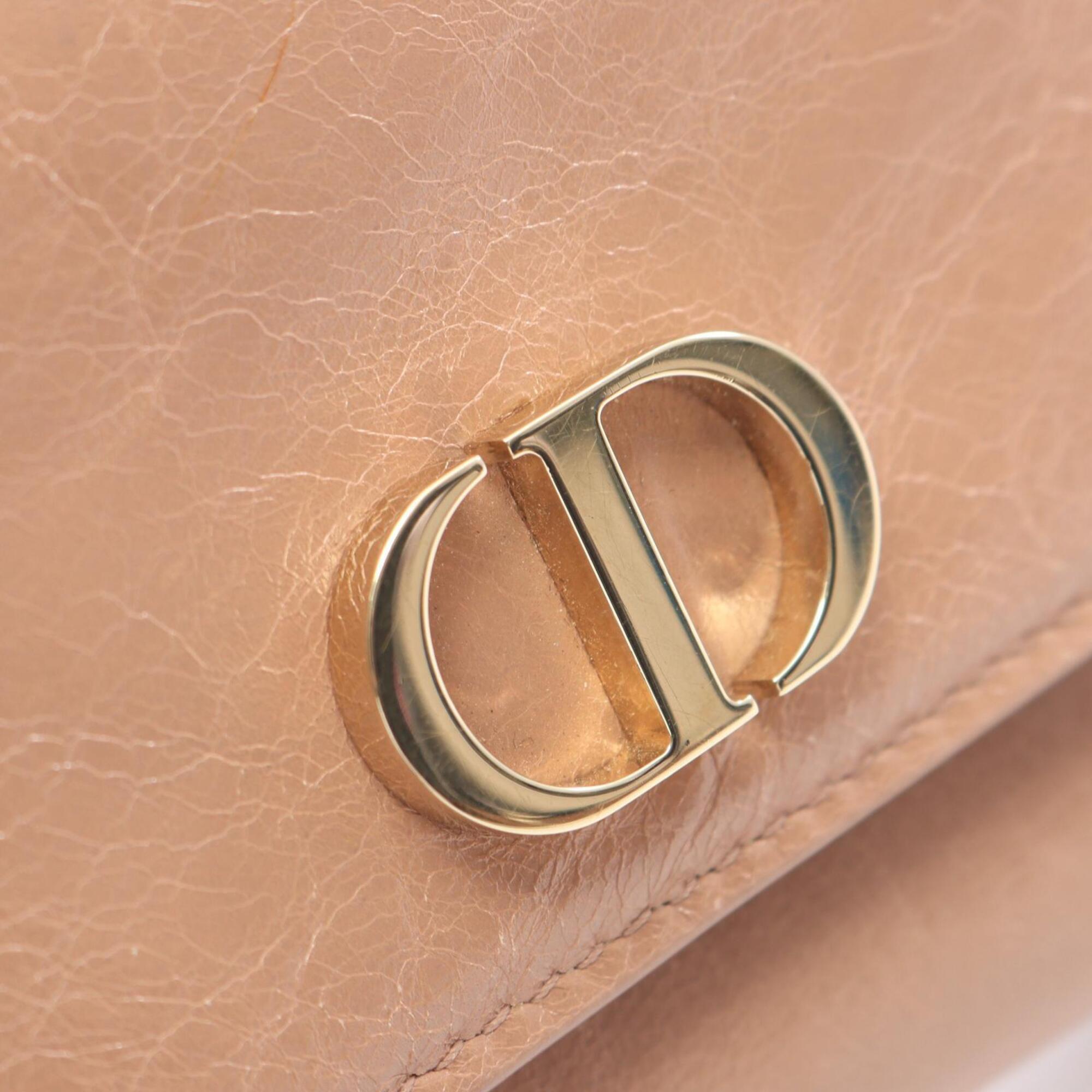 Christian Dior Pink Leather Wallet (Tri-Fold) (Pre-Owned)
