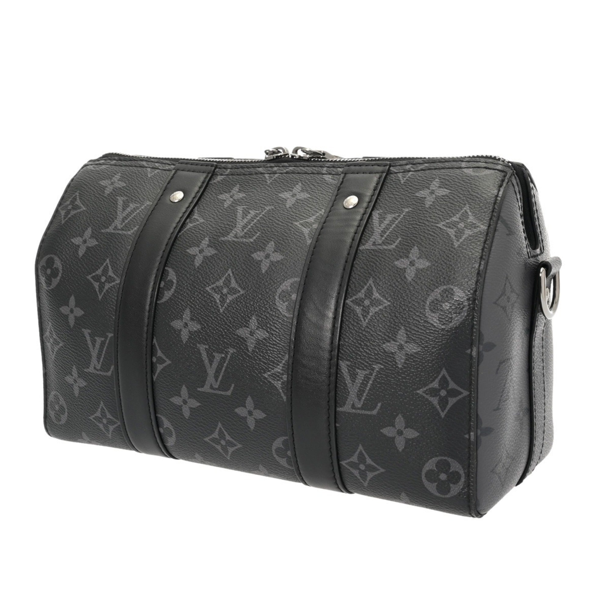 Louis Vuitton Black Gray Monogram Eclipse Monogram Eclipse Shoulder Bag (Pre-Owned)