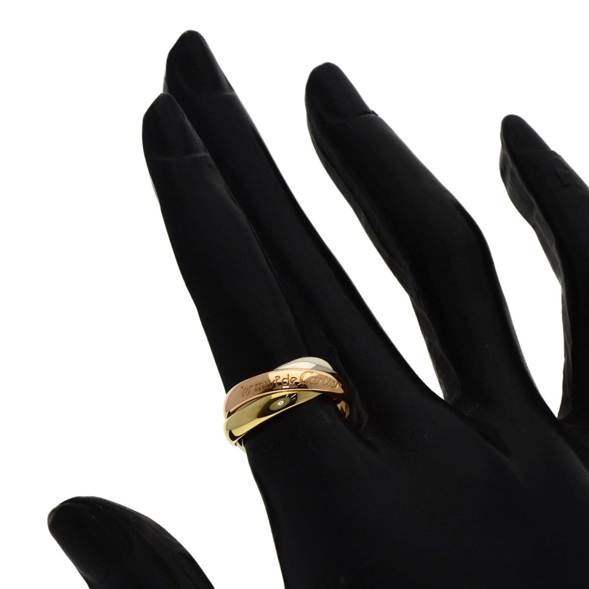 Cartier Trinity Yellow Gold (18K) Pink Gold (18K) White Gold (18K) Band Ring (Pre-Owned)