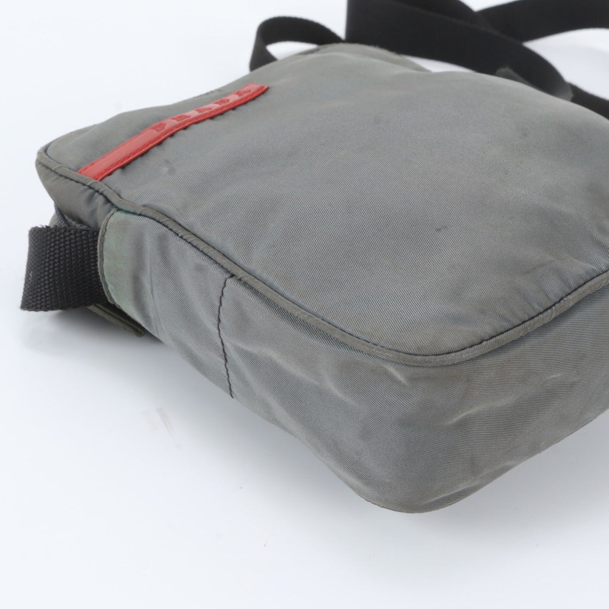 Prada Khaki Messenger Bag Shoulder Bag (Pre-Owned)