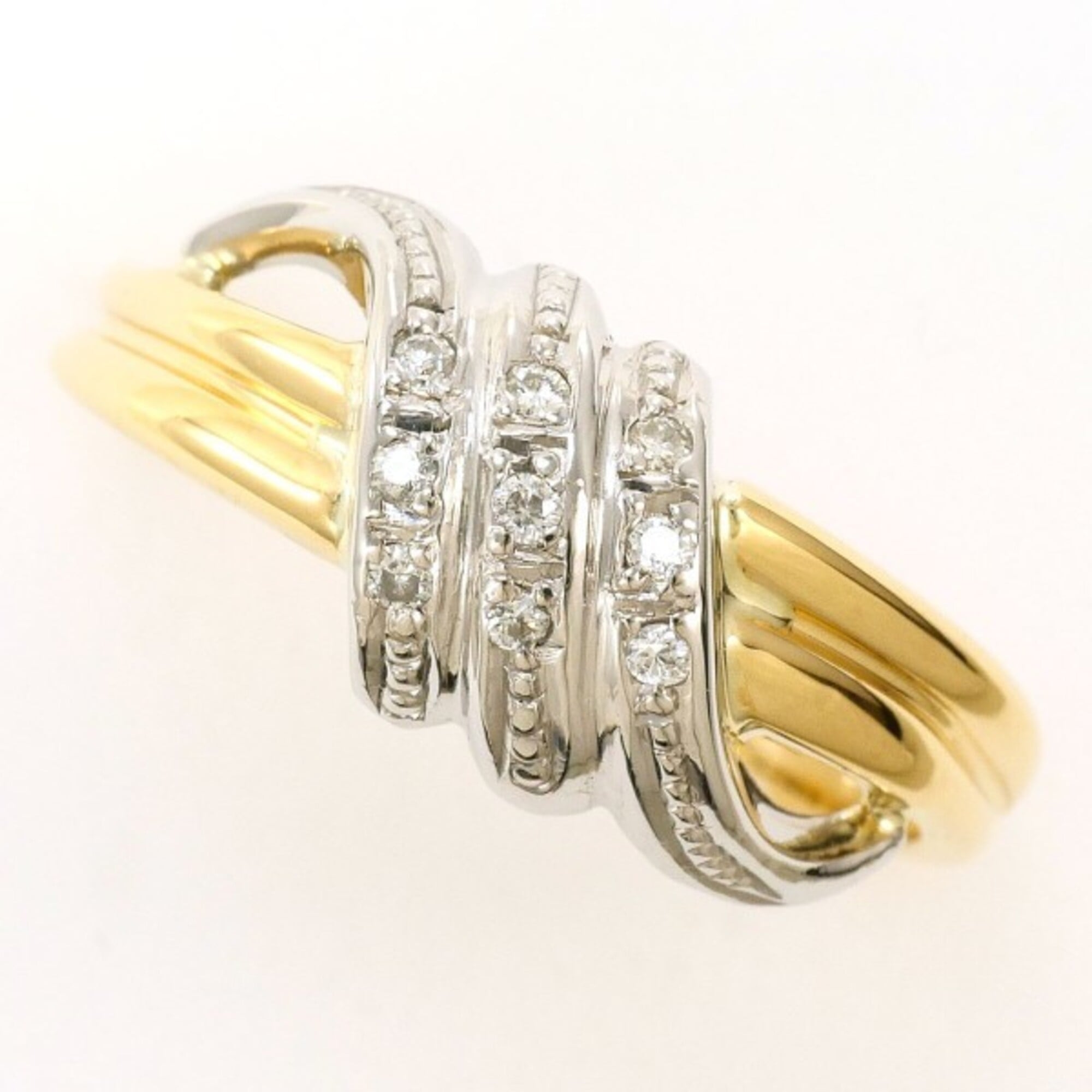 Unbranded Platinum Yellow Gold Yellow Gold (18K) Platinum 900 Band Ring (Pre-Owned)