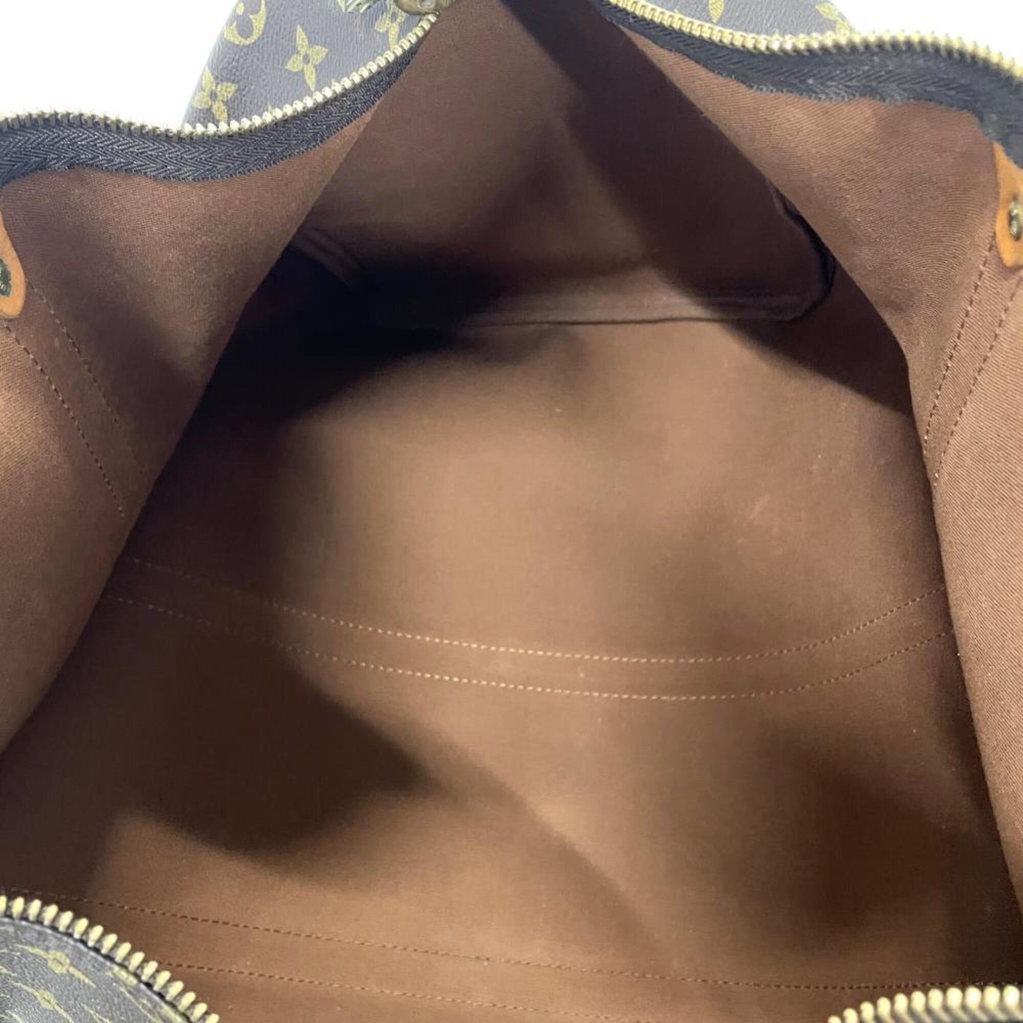 Louis Vuitton Brown Monogram Canvas Boston Bag (Pre-Owned)