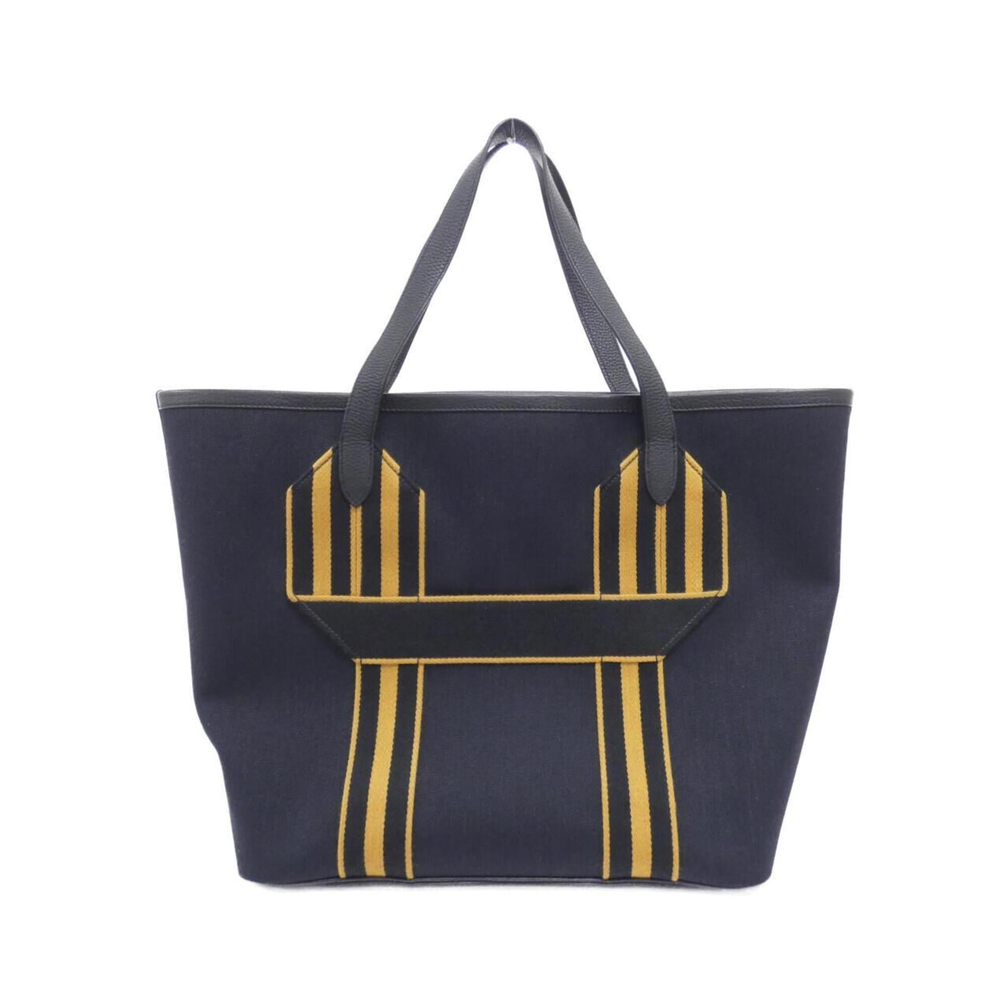 Hermes Black Caramel Taurillon Clemence Leather Handbag (Pre-Owned)