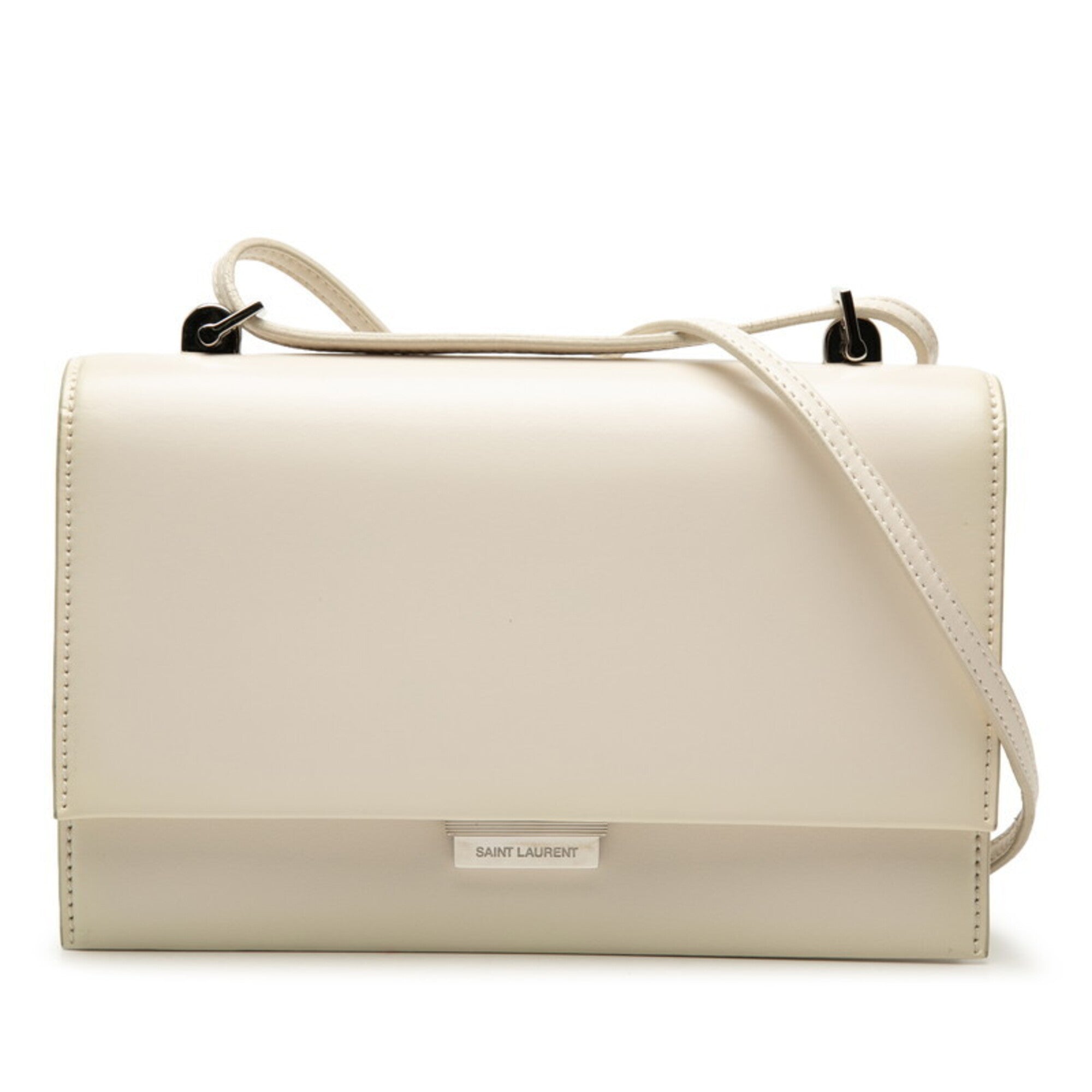 Saint Laurent White Leather Shoulder Bag (Pre-Owned)
