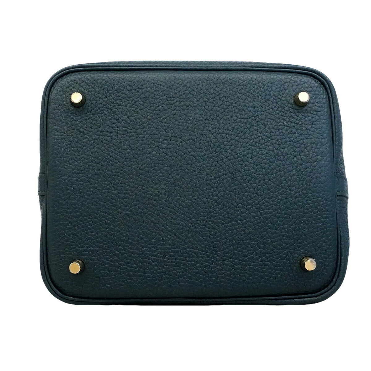 Hermes Green Taurillon Clemence Leather Handbag (Pre-Owned)
