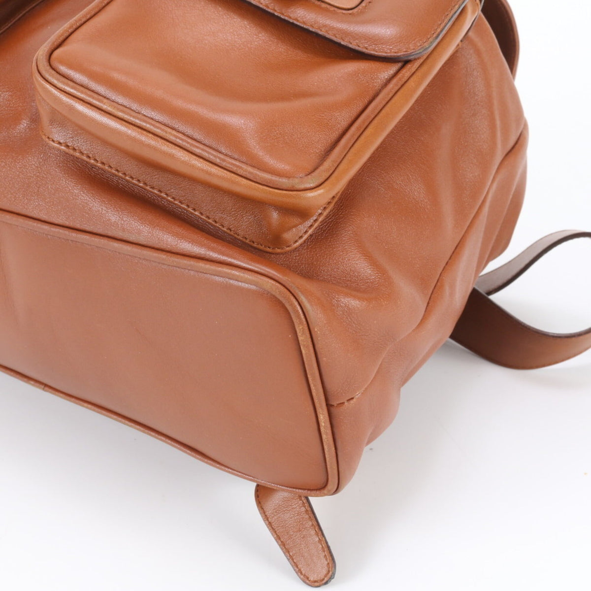 Gucci Brown Leather Backpack (Pre-Owned)